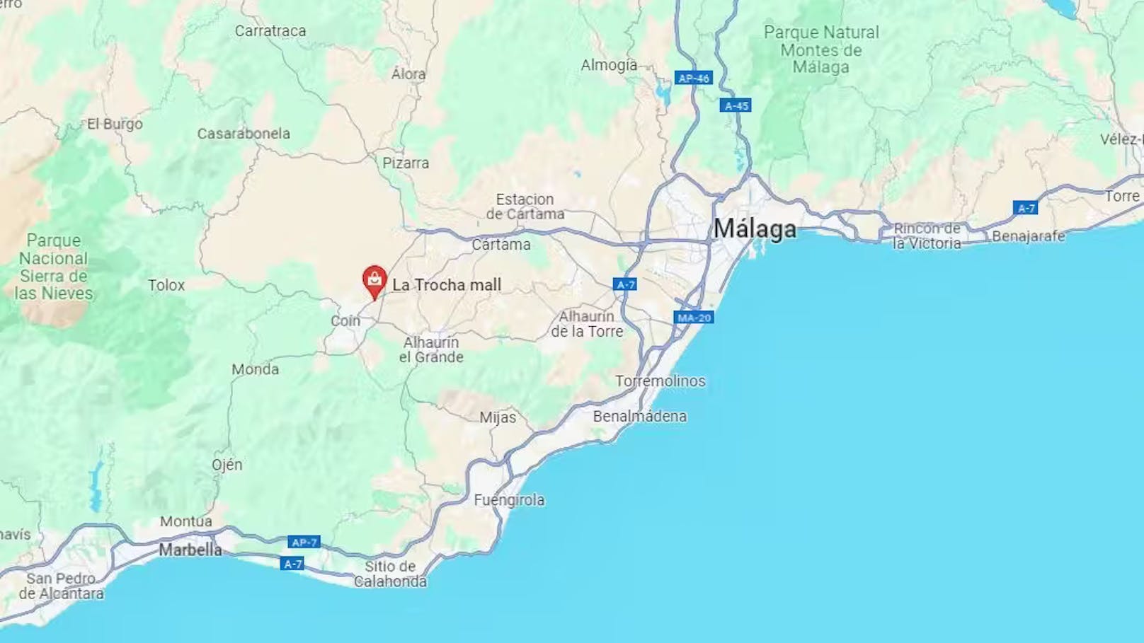 Vater und Tochter wurden außerhalb der Ortschaft Coín in der Nähe von Málaga gefunden.