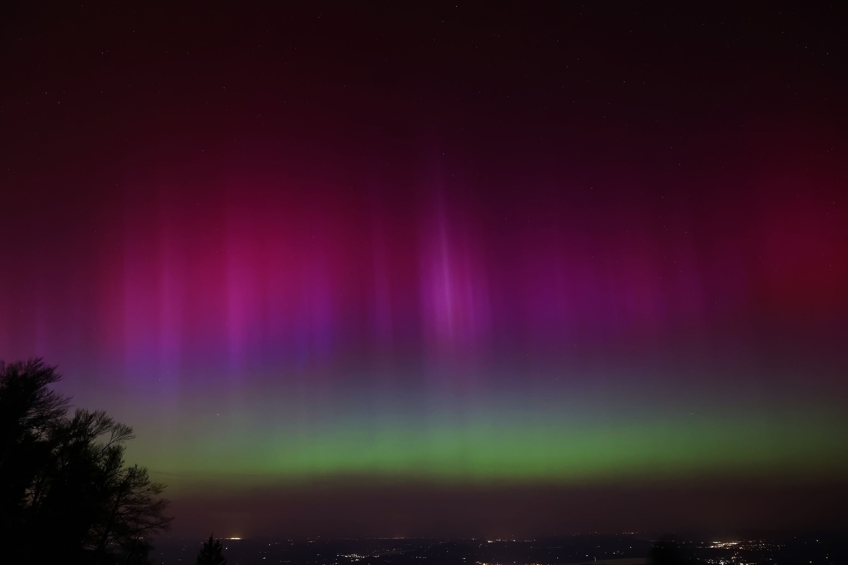 Bereits im Mai 2024 waren Polarlichter über Österreich zu sehen.