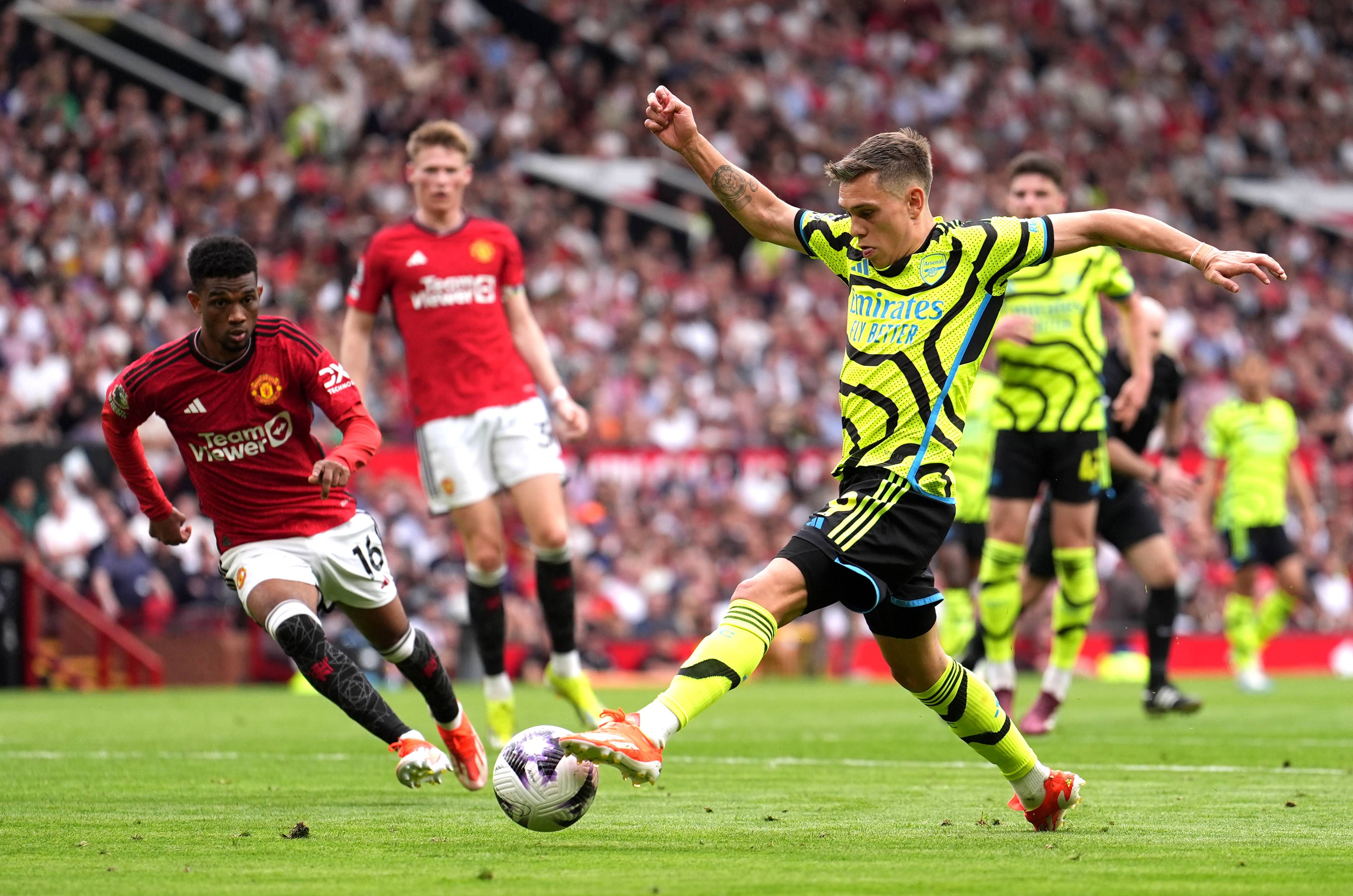 Arsenal legte mit dem 1:0 gegen Manchester United im Titelrennen wieder vor.