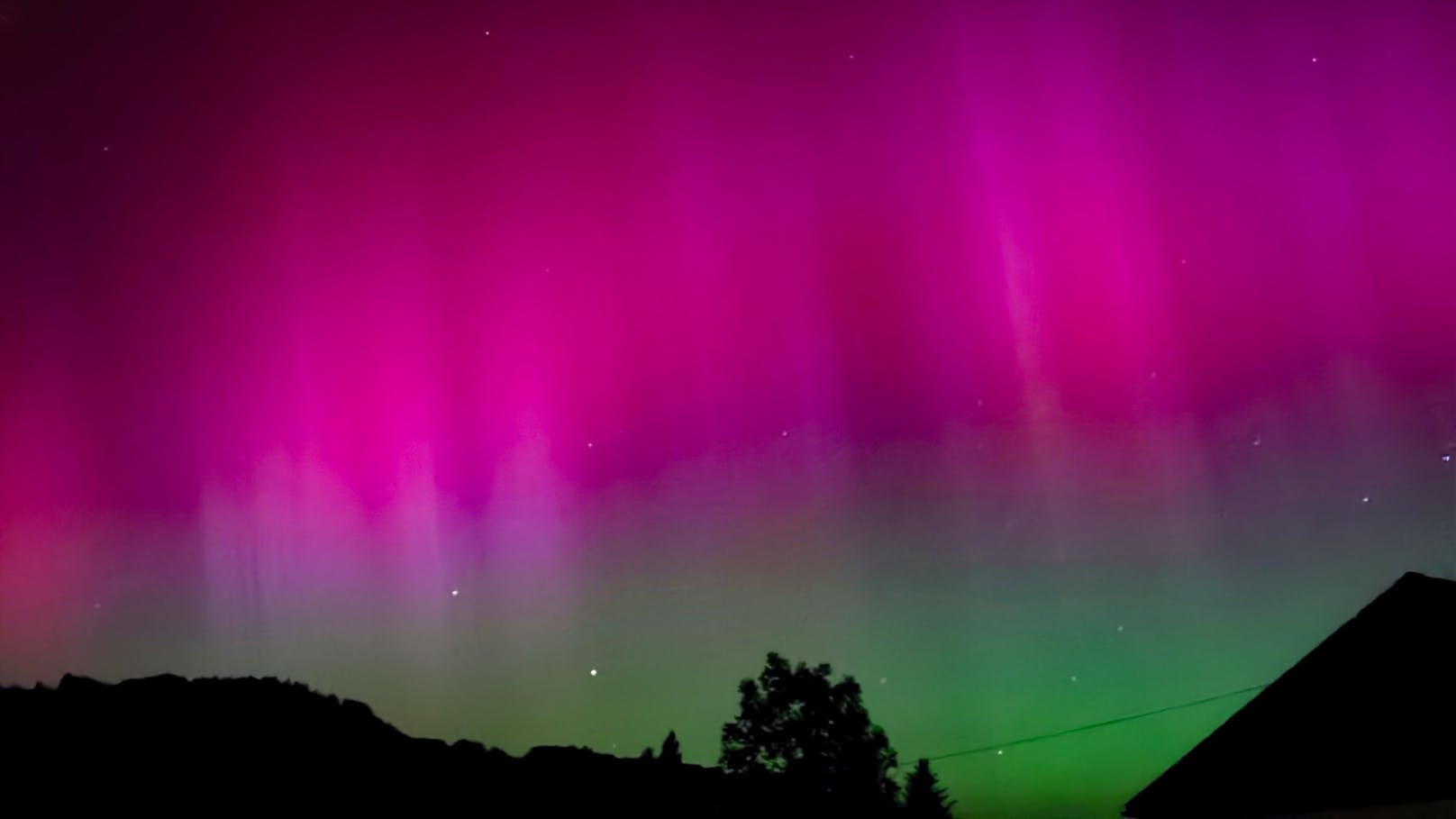 Die Nordlichter waren wegen mehreren großen Sonneneruptionen auch hierzulande sichtbar.