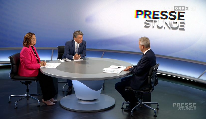 Reinhold Lopatka, ÖVP-Spitzenkandidat für die EU-Wahl, am Sonntag in der ORF-