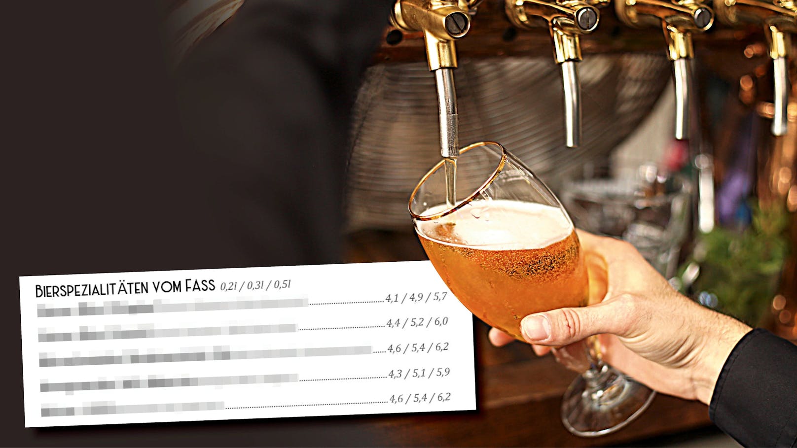 Preisknaller! Gasthaus verlangt 6,20 € für Krügerl Bier