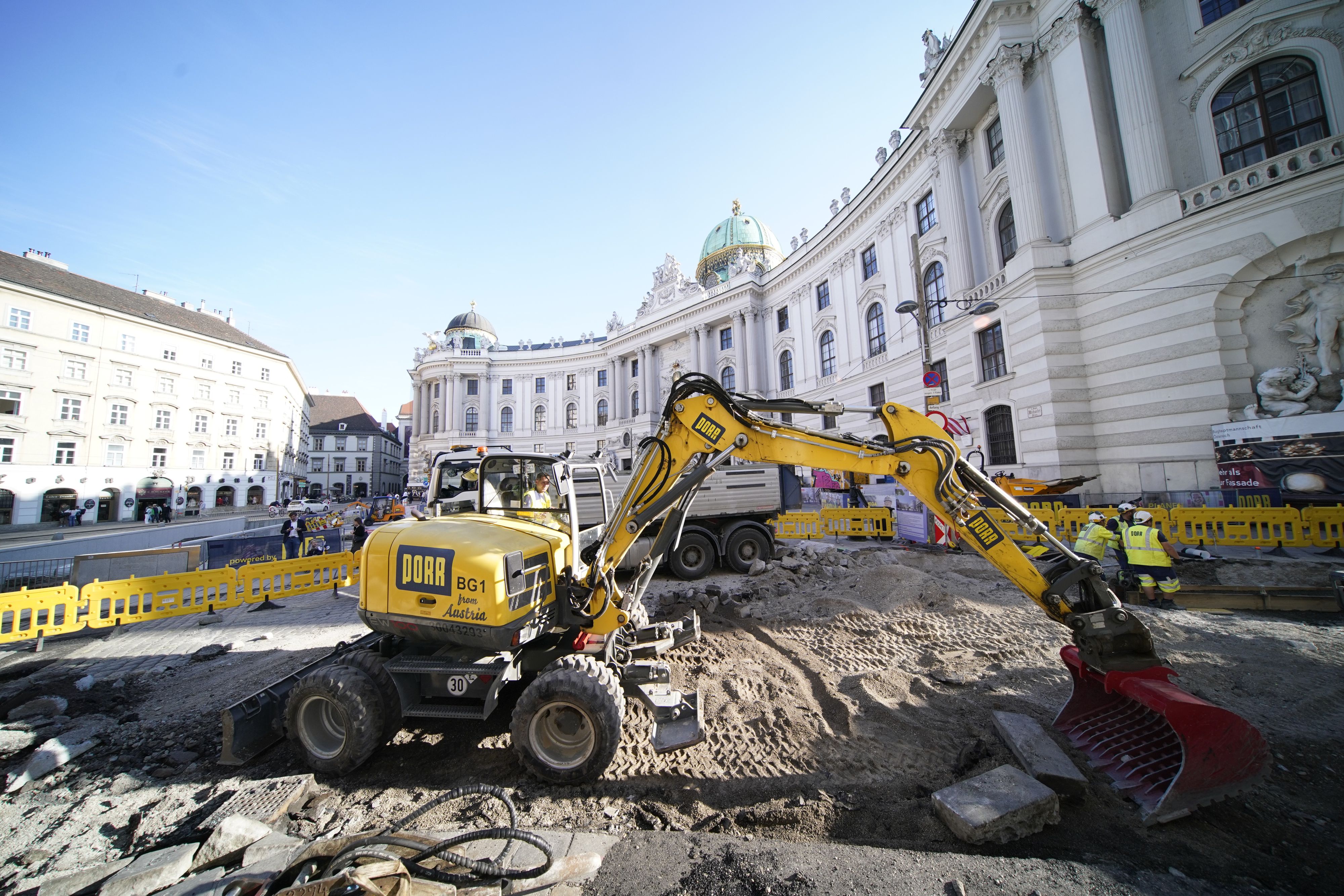 Der Umbau des Michaelerplatzes läuft bereits – Kritiker sorgen sich um die Folgen