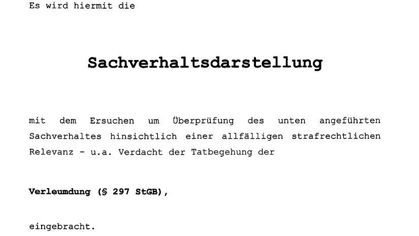 Verleumdung-Verdacht: Sachverhaltsdarstellung gegen Lena Schilling