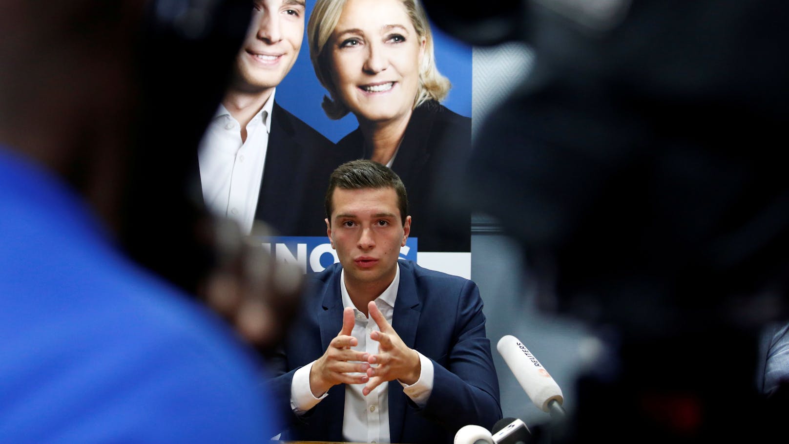 Der Ziehsohn von Marine Le Pen ist auf dem Höhenflug