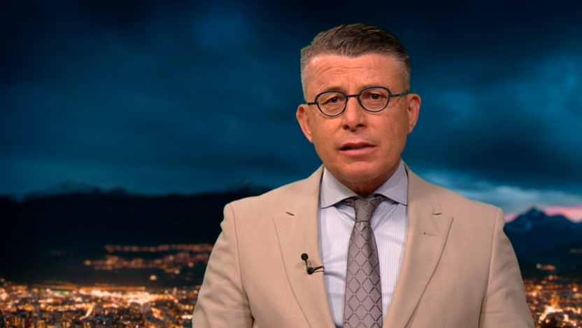 Politologe Gerhard Mangott in der ZIB2 mit Margit Laufer am 13. Mai 2024.