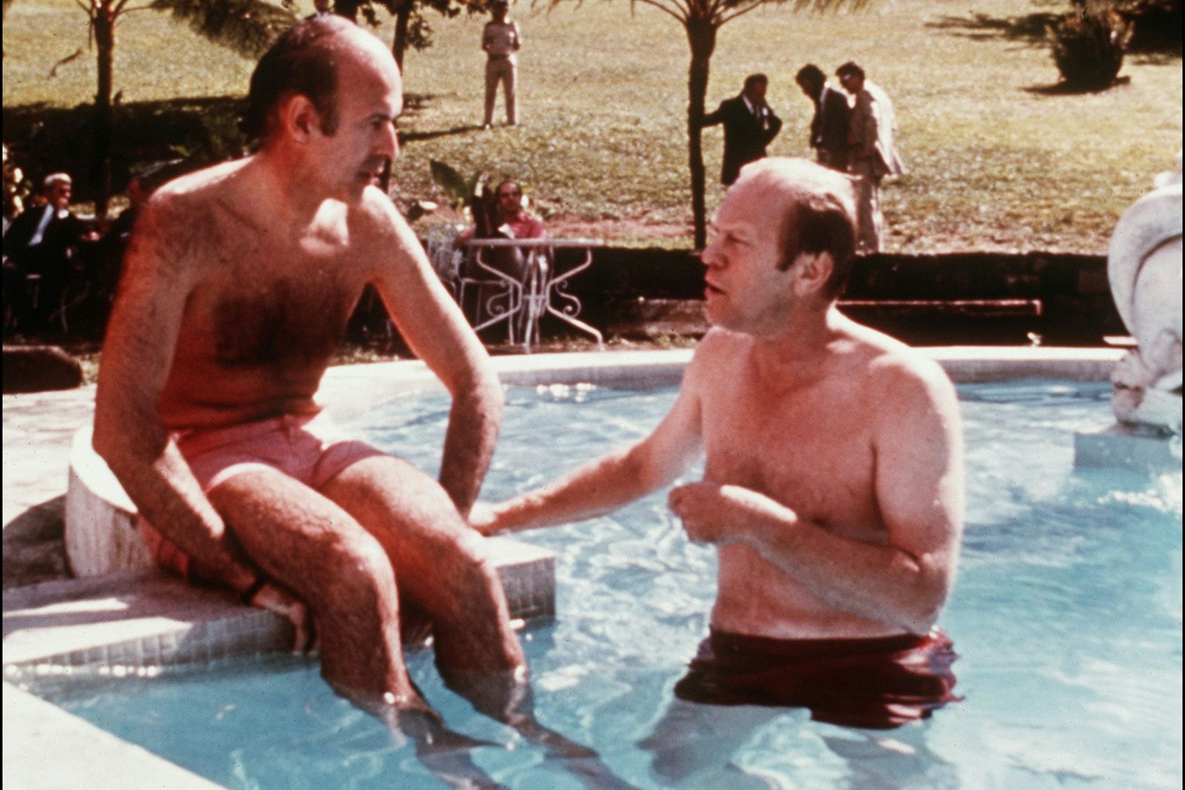 US-Präsident Gerald Ford (hier rechts auf einem Foto aus 1974 mit Frankreichs Präsident Valery Giscard d'Estaing auf Martinique) drohte Israel – erfolglos
