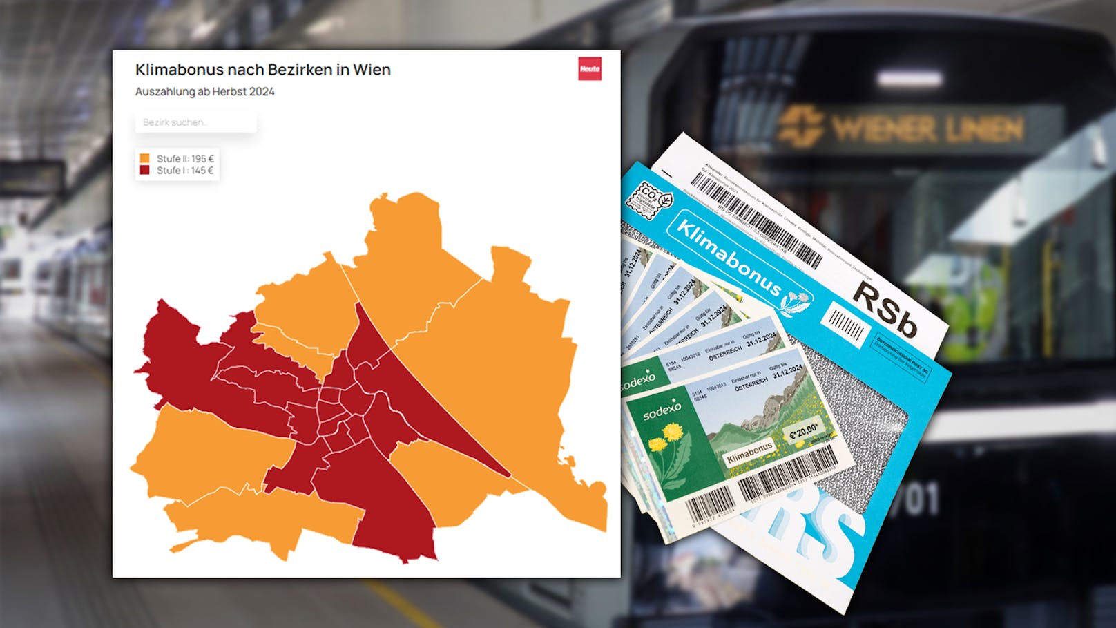 In diesen Wiener Bezirken kriegst du weniger Klimabonus