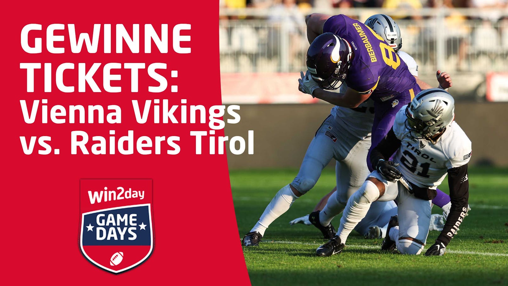 Jetzt Tickets gewinnen: Vikings gegen Raiders in Wien