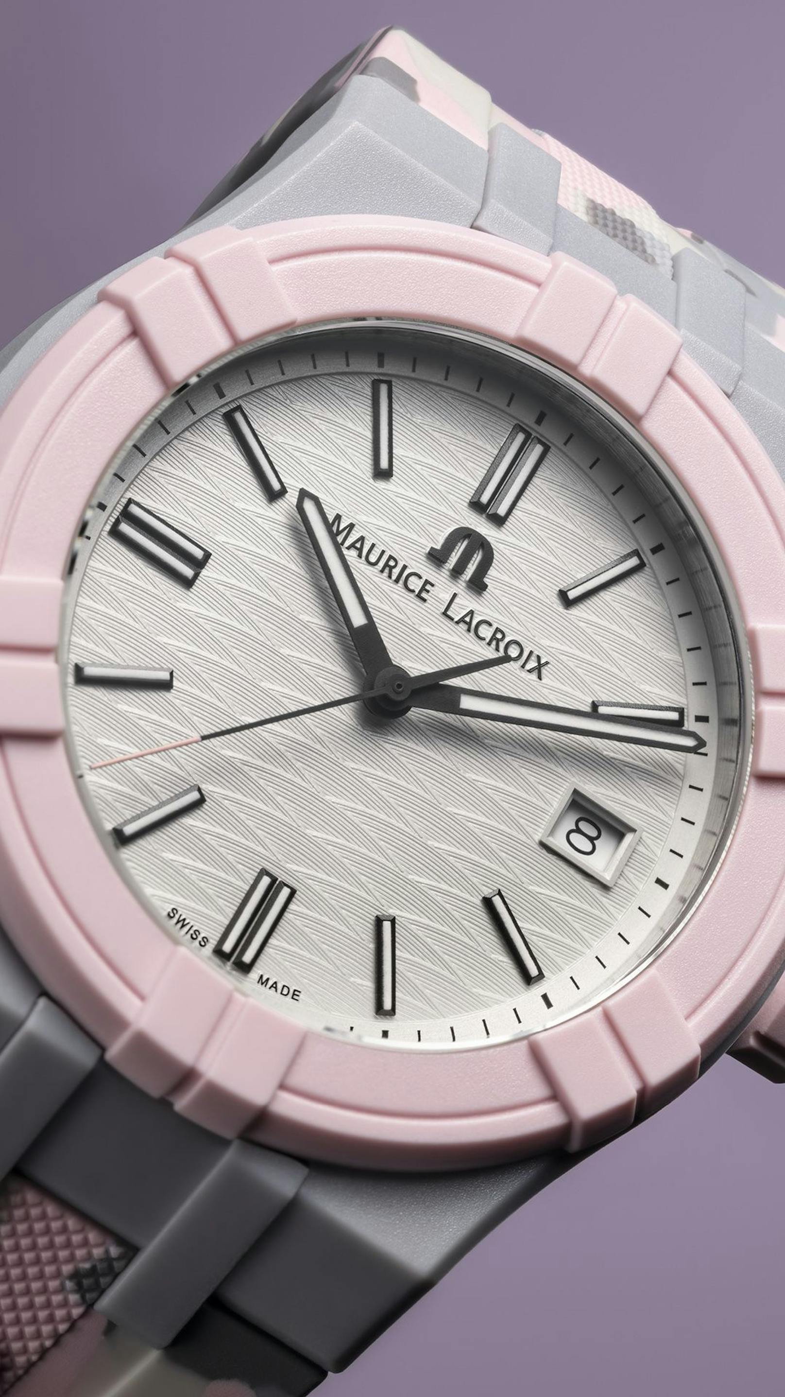 Uhr AIKON #tide CAMO in pink von Maurice Lacroix