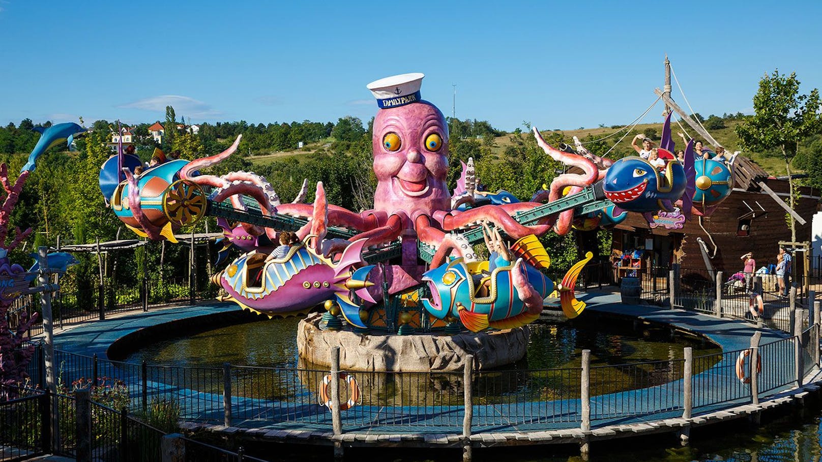 Fliegende Fische im Familypark St. Margarethen