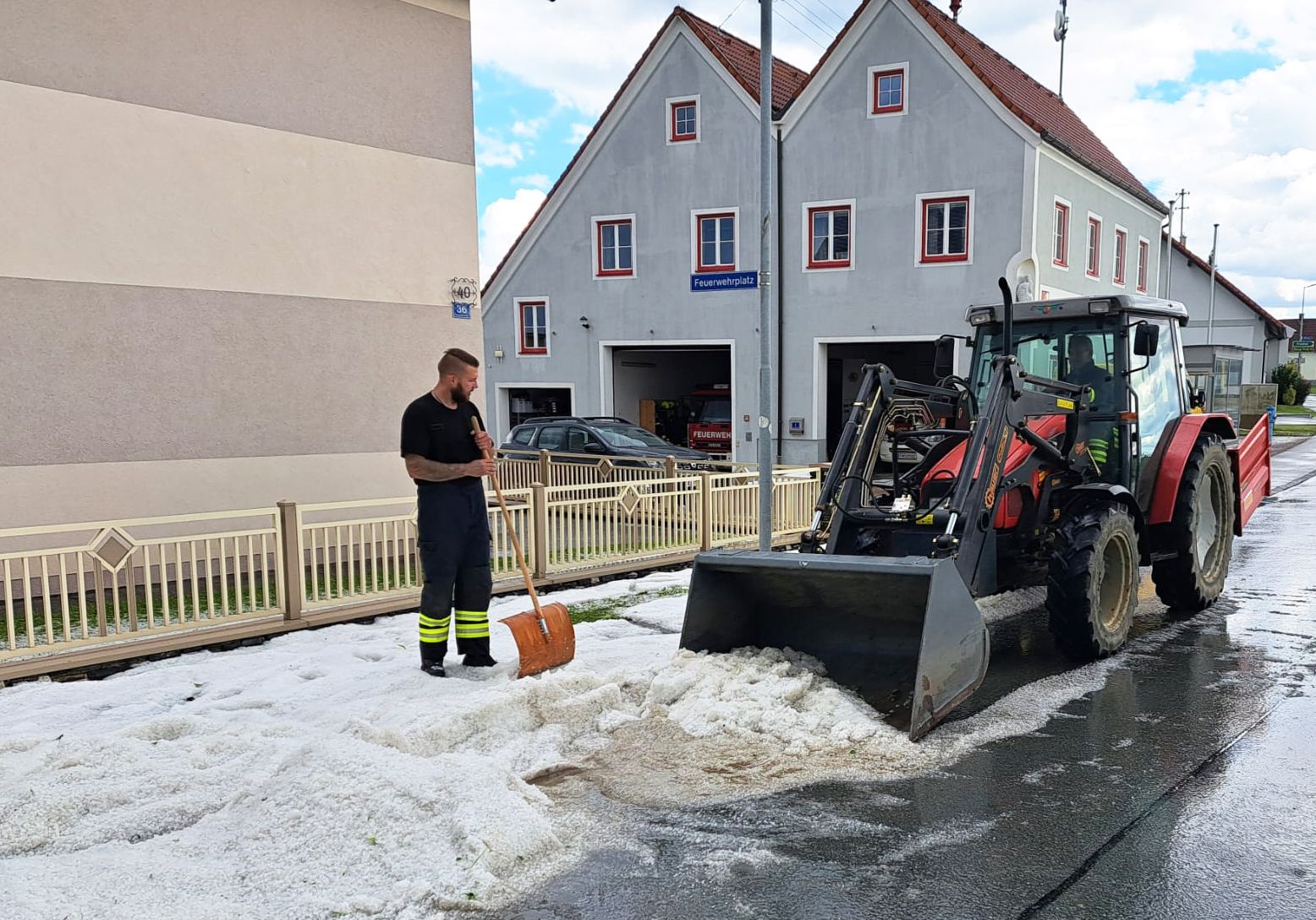 Schwere Hagelunwetter suchten auch Wörterberg heim.