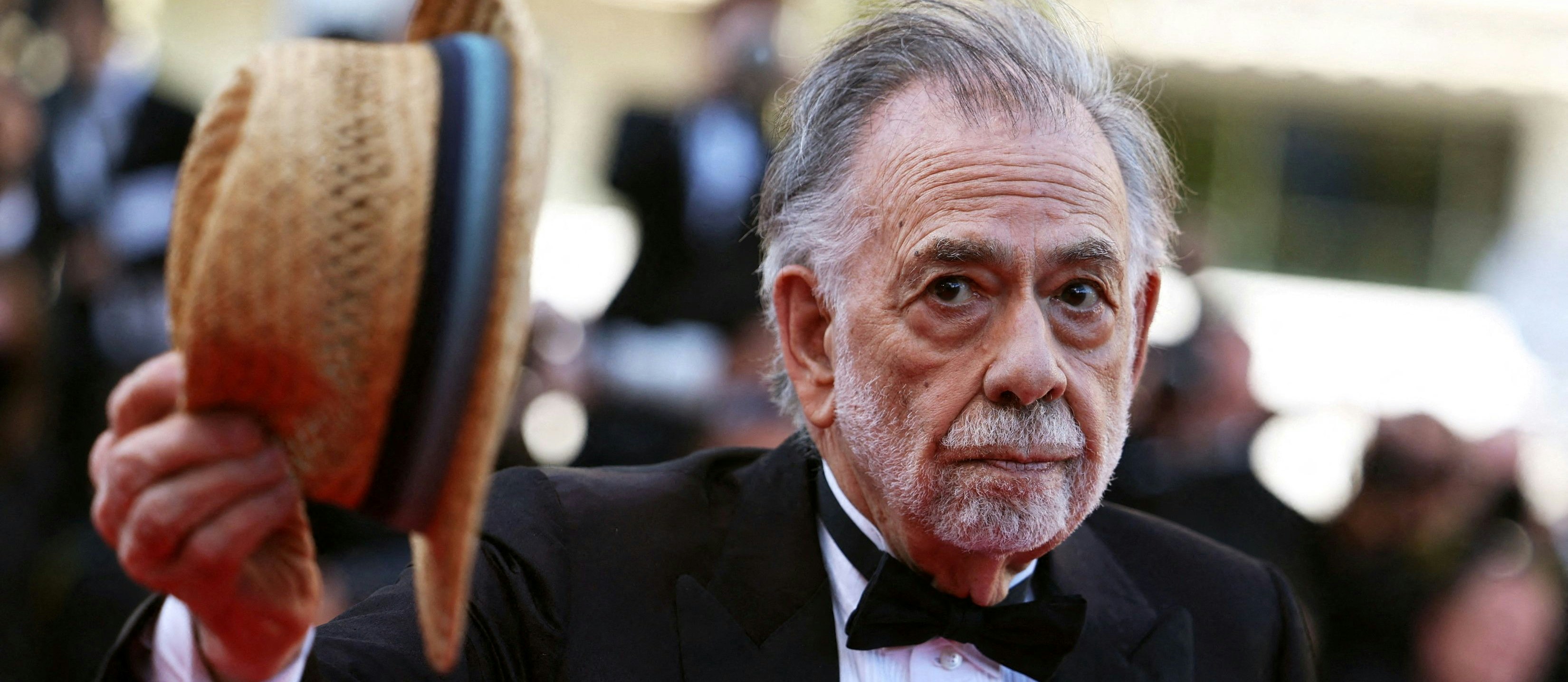 Regie-Legende Francis Fords Coppola (u.a. "Der Pate" 1-3, "Apokalypse Now") am Roten Teppich bei den Filmfestspielen in Cannes bei der Weltpremiere seines neuen Films "Megalopolis" am 16. Mai 2024
