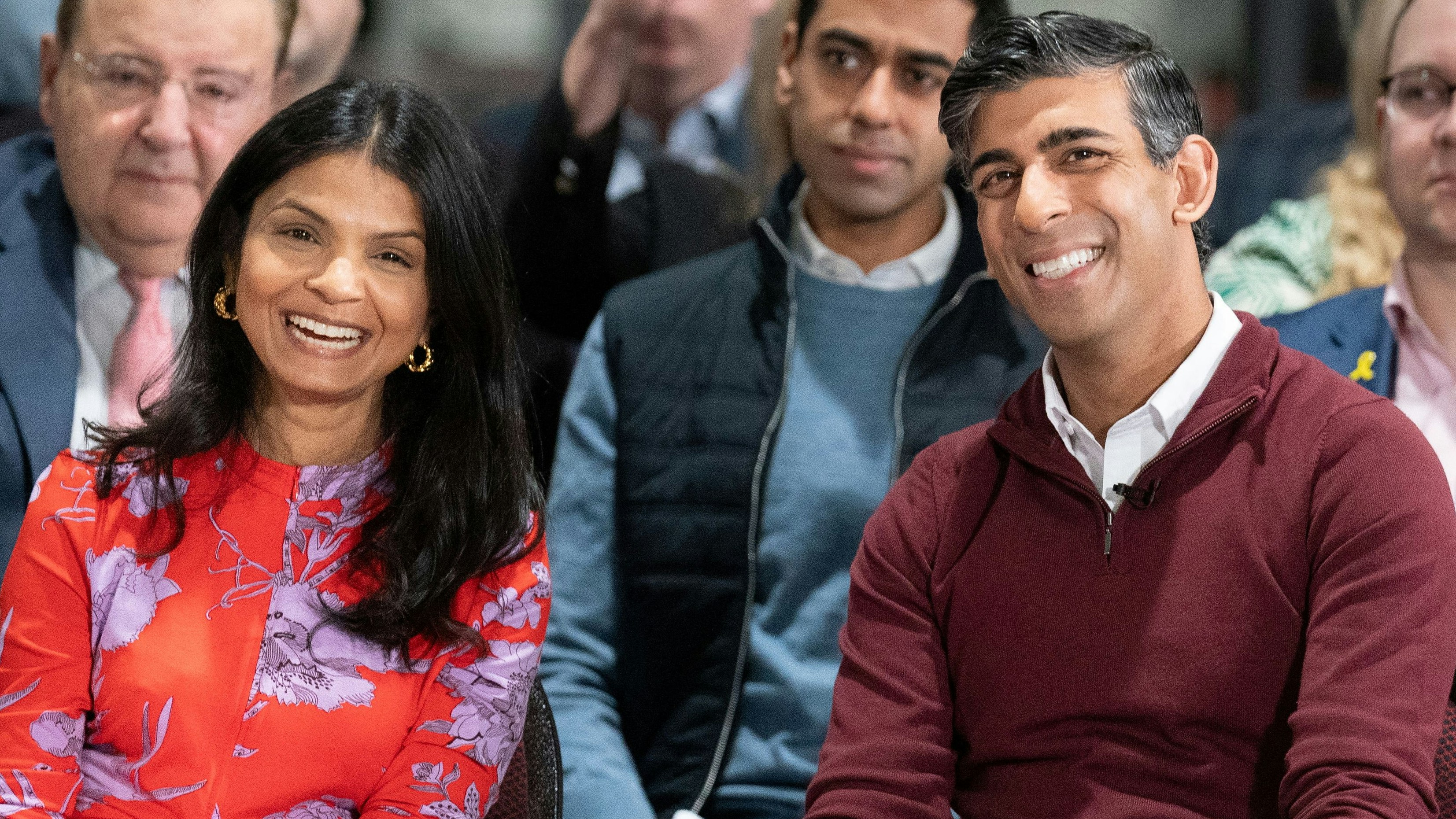 Der britische Premierminister Rishi Sunak und seine Frau Akshata Murty brauchen sich wohl keine finanziellen Sorgen machen.