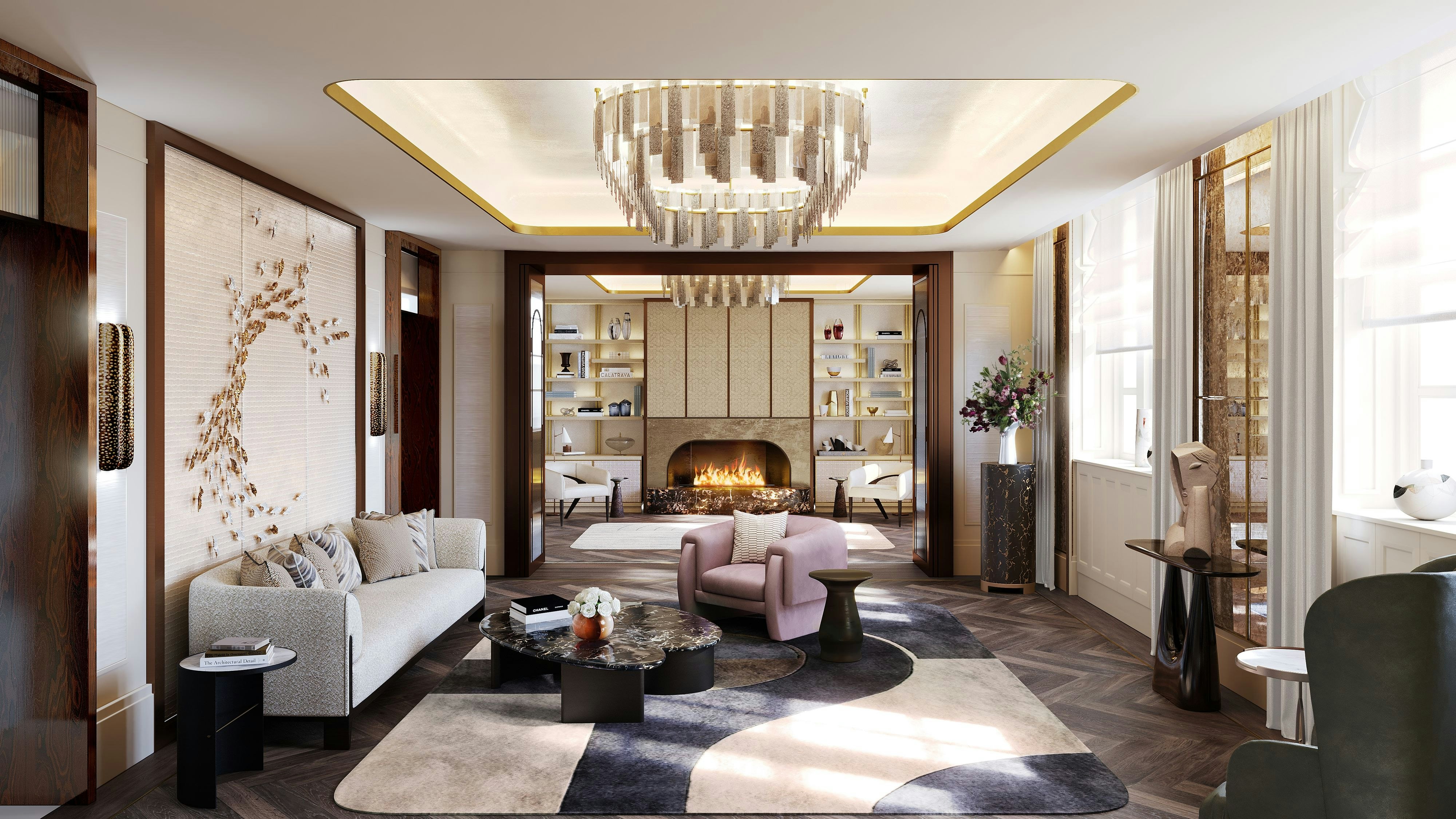 Moderne Innenarchitektur in Anlehnung an den Jugendstil