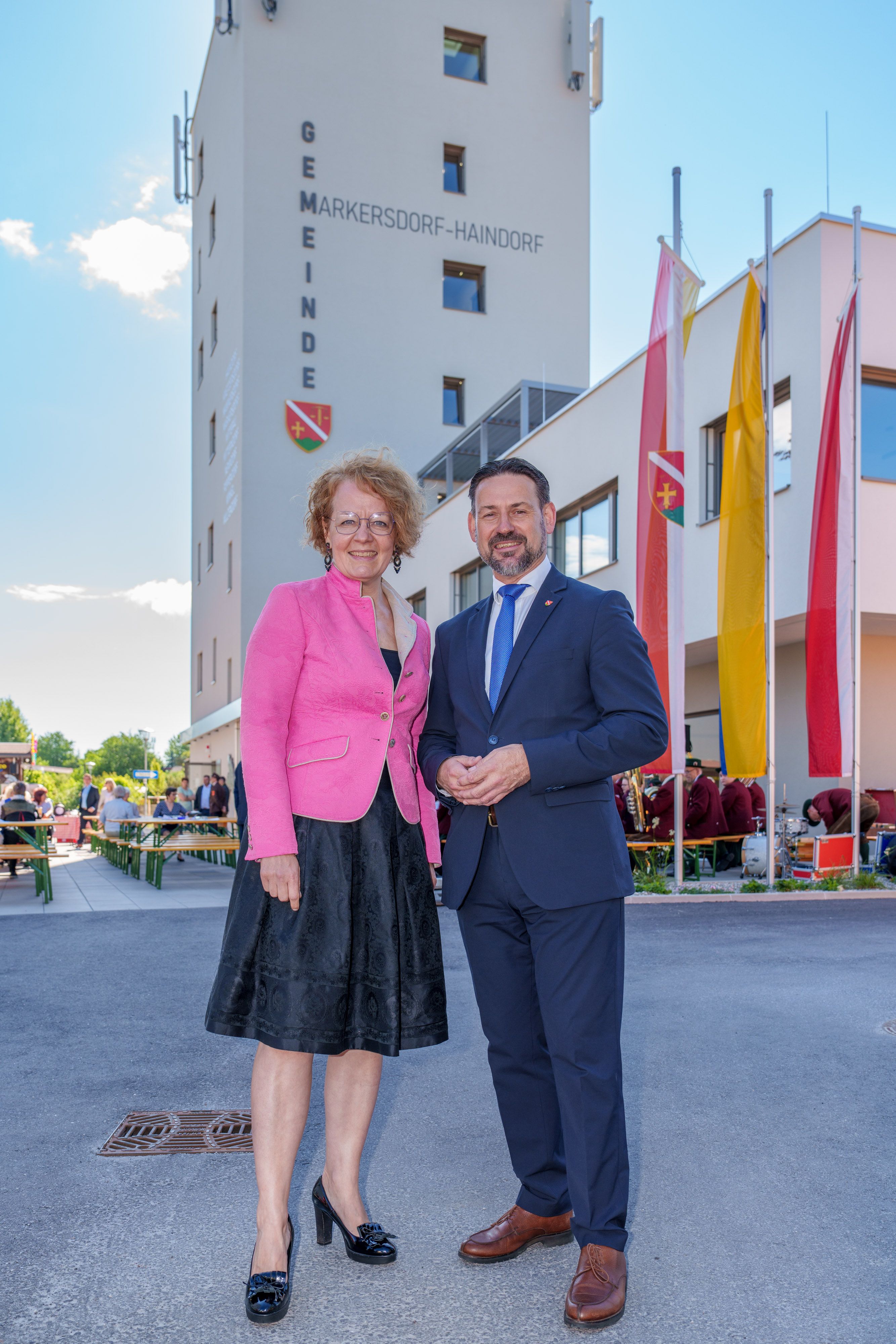 In der Gemeinde Markersdorf-Haindorf wurde das Lagerhaus Areal in ein Gemeindezentrum umgestaltet