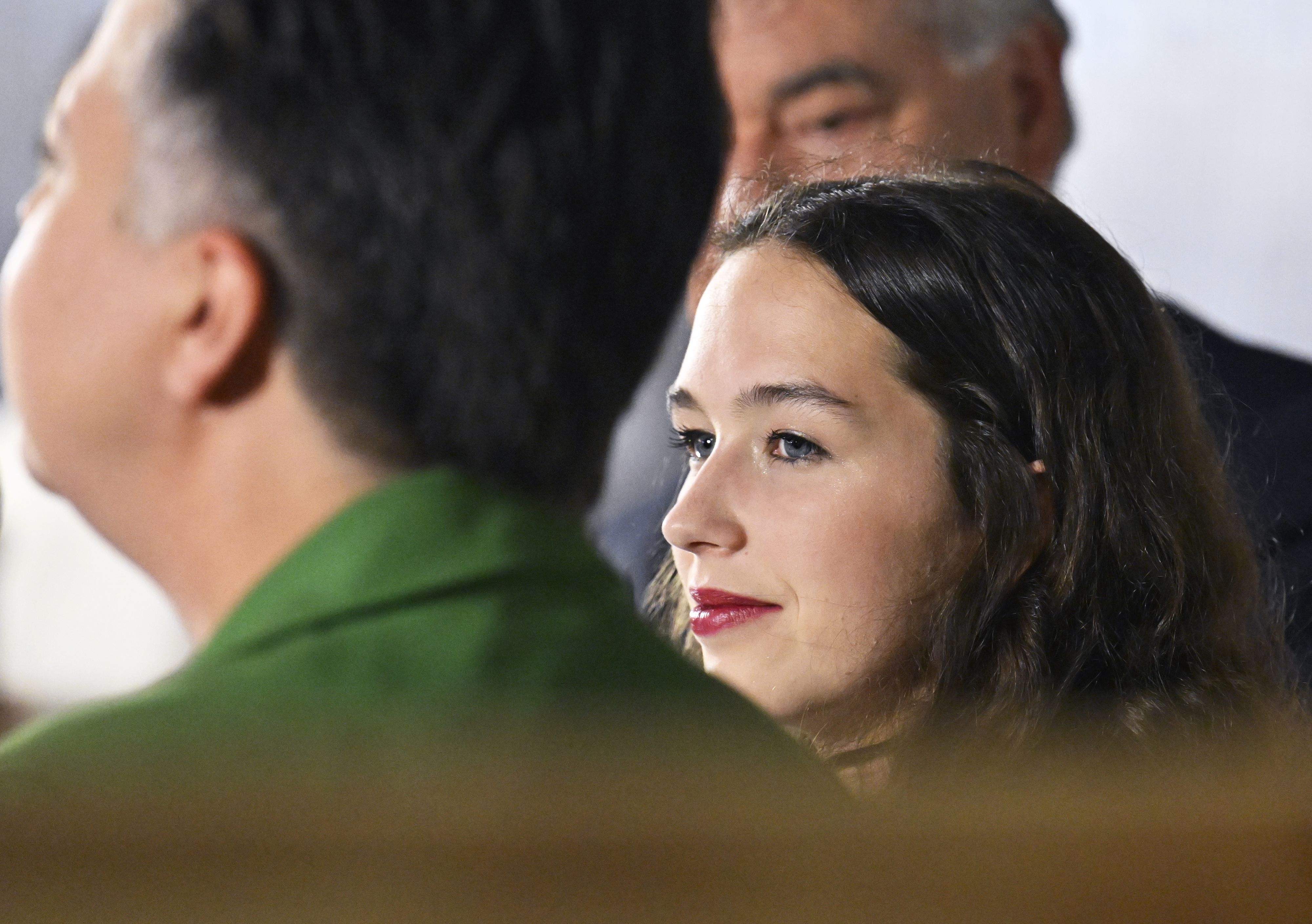 Hasst sie die Grünen? Lena Schilling, flankiert von Werner Kogler und Olga Voglauer.