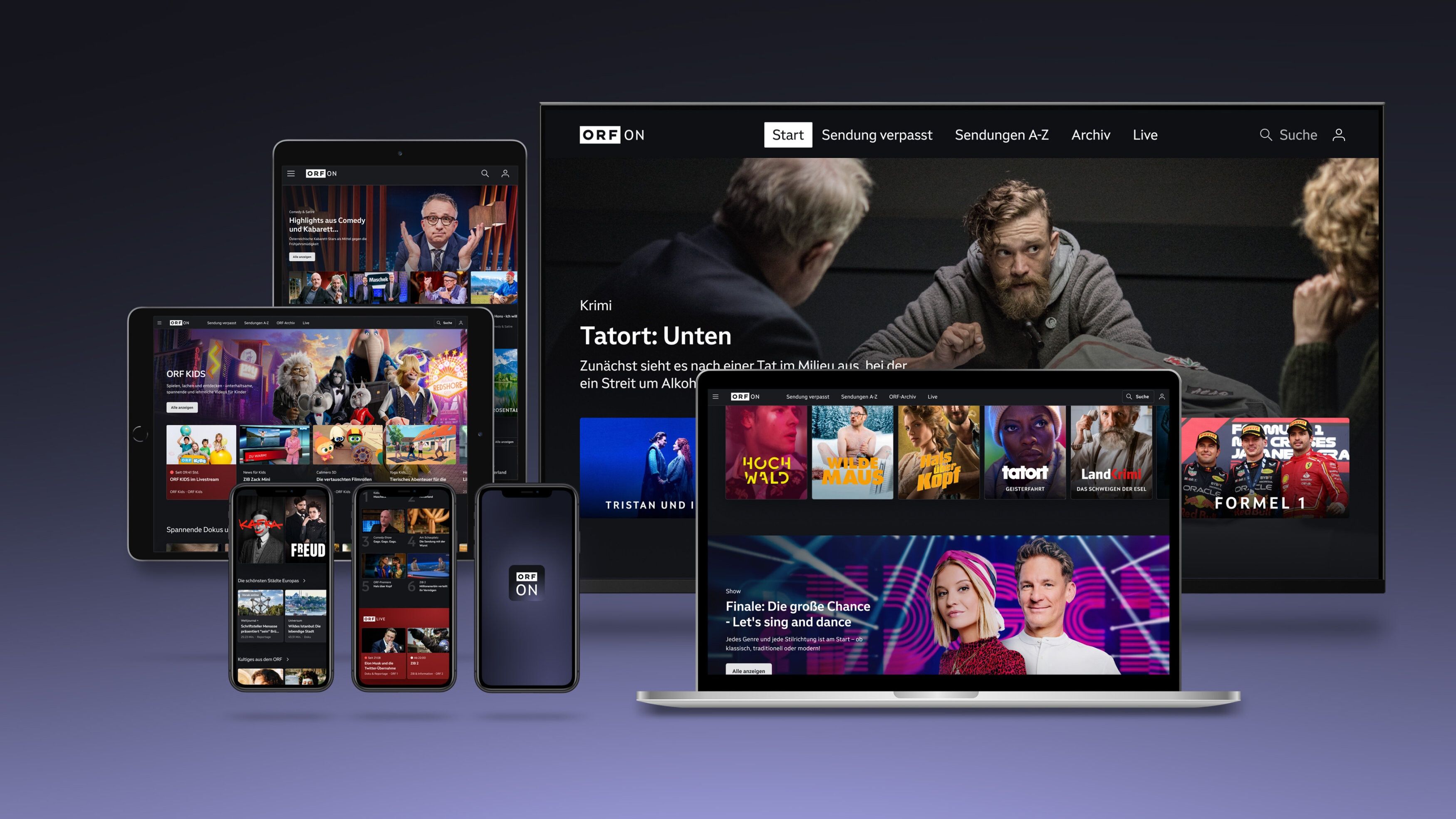 So sieht das neue ORF On aus.