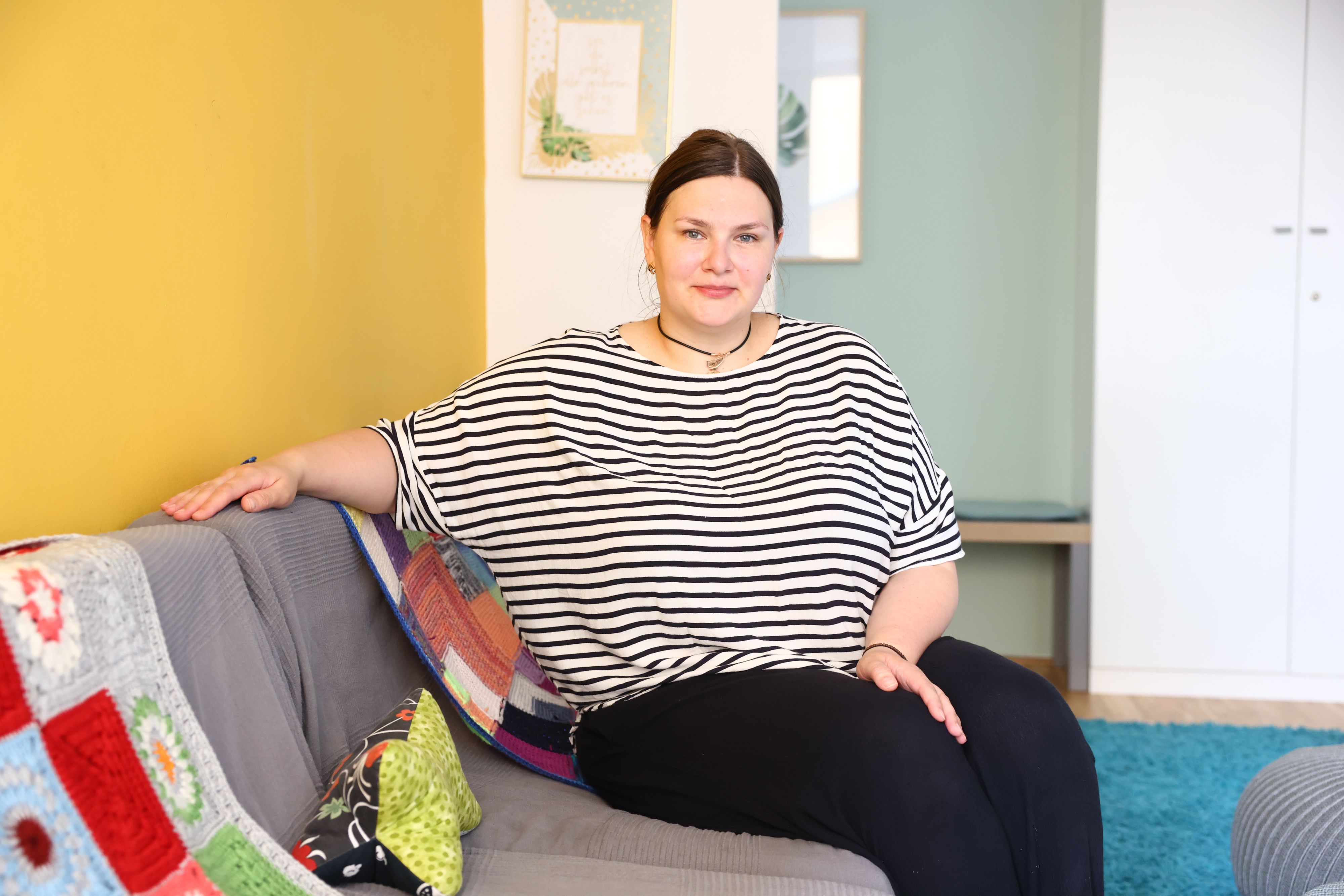 Sabina K. (36) lebt mit Sohn Leon (4) in der Einrichtung 