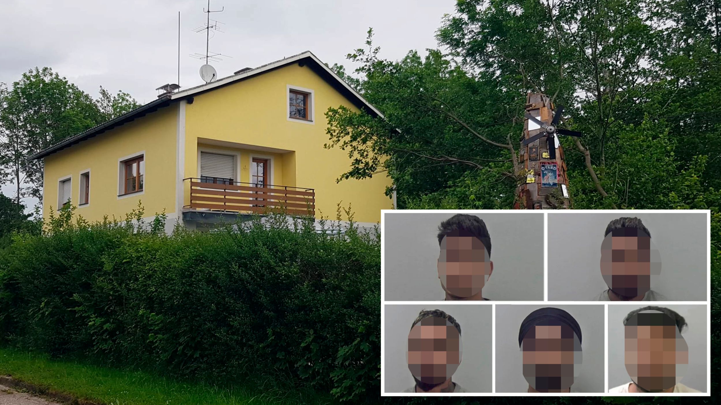 In diesem Haus in Hohenzell bei Ried im Innkreis wurden die beiden Männer verhaftet. Zuvor wurden im Zusammenhang mit dem Mord in England bereits mehrere Männer verhaftet.
