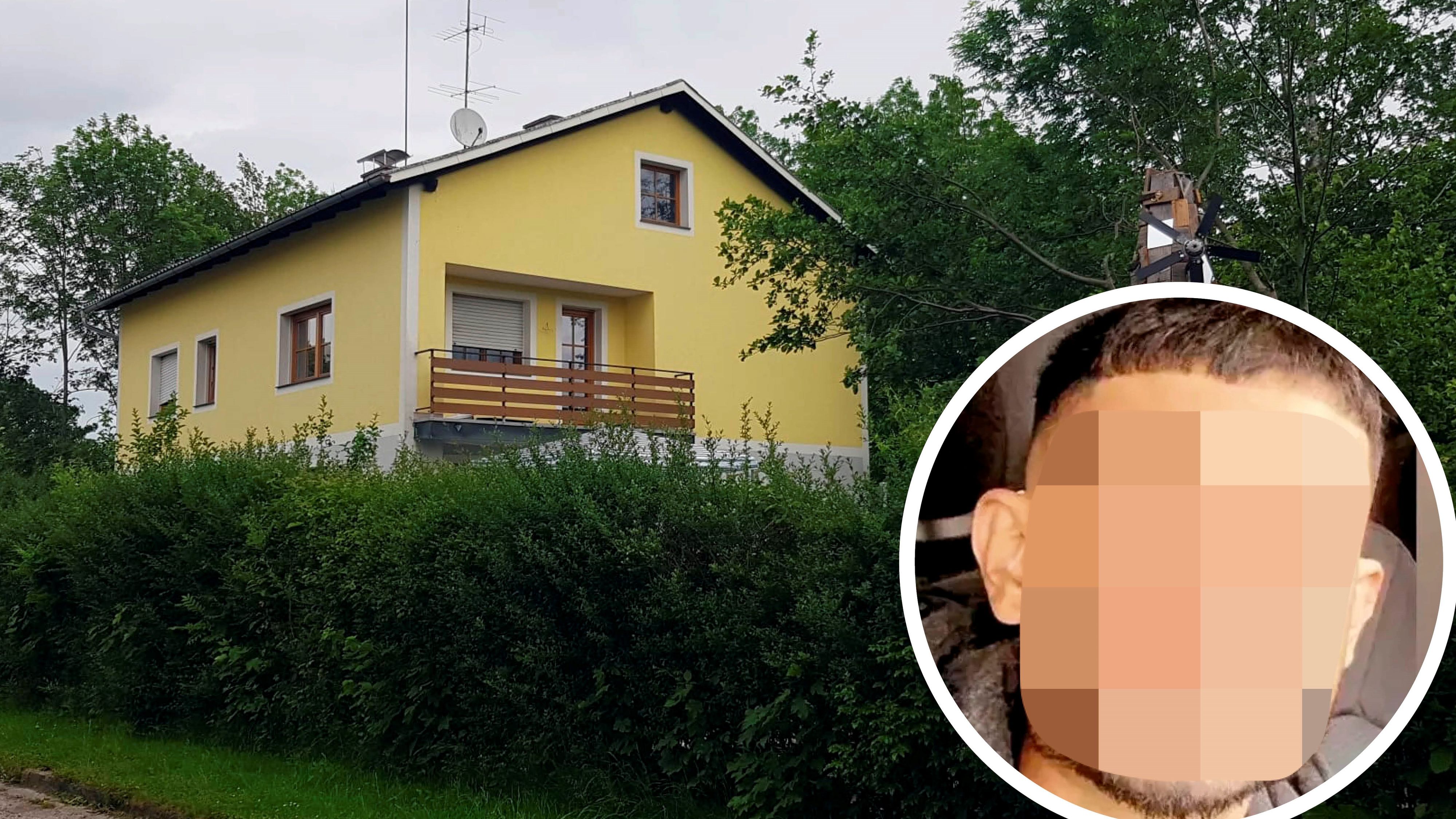 In diesem Haus in Hohenzell (OÖ) wohnten die Verdächtigen, die am Mord an Aurman S. (Kreis) beteiligt sein sollen.