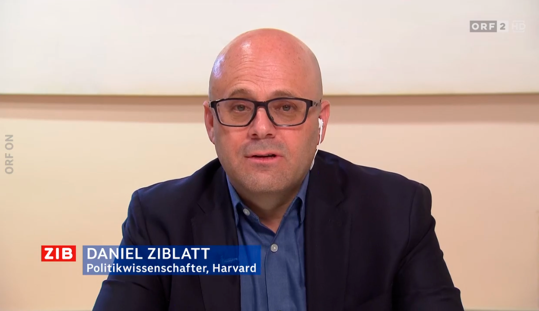 Demokratie-Experte Daniel Ziblatt in der ZIB2 am 22. Mai 2024.