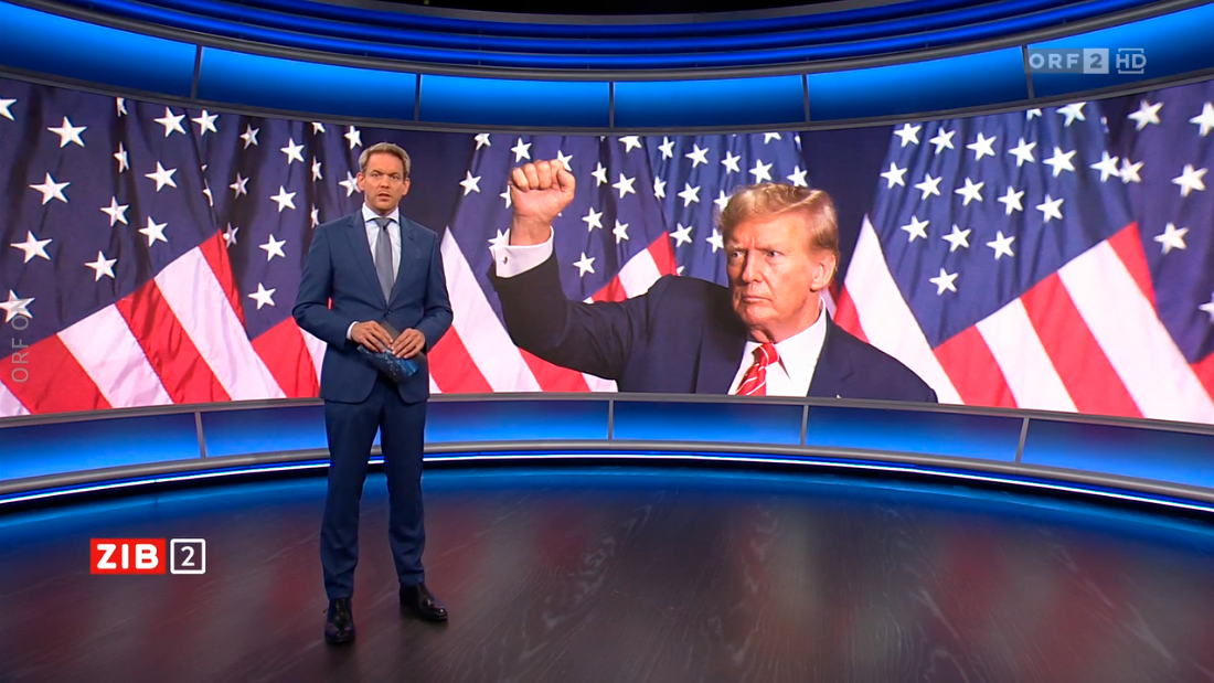 Trumps Kandidatur wurde am 22. Mai großes Thema in der ZIB2 mit Martin Thür.