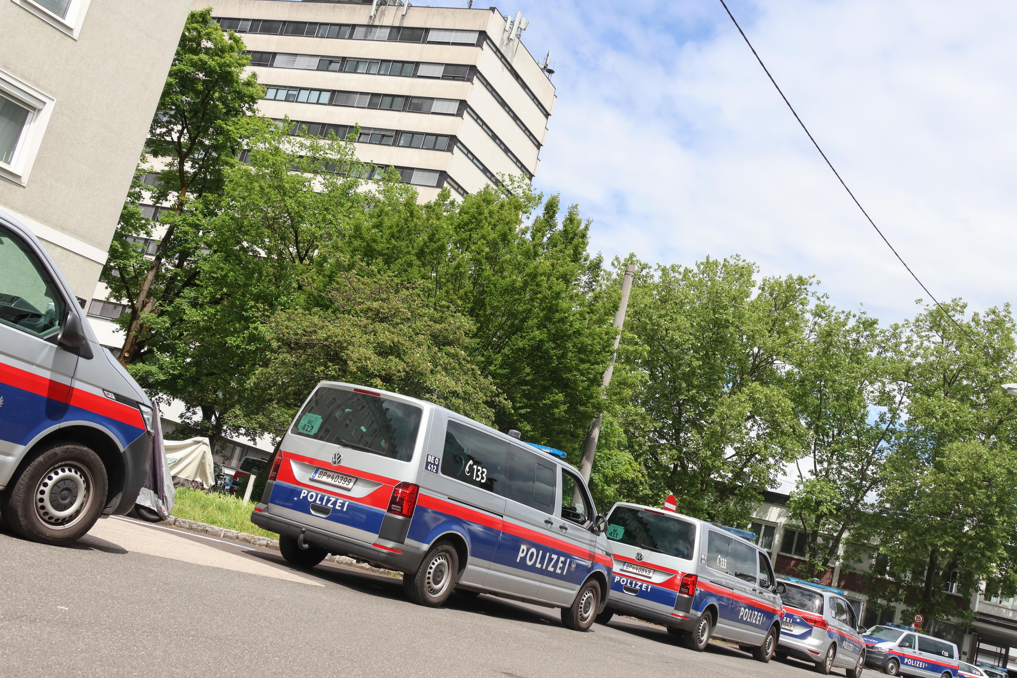 Die Landespolizeidirektion wurde geräumt.