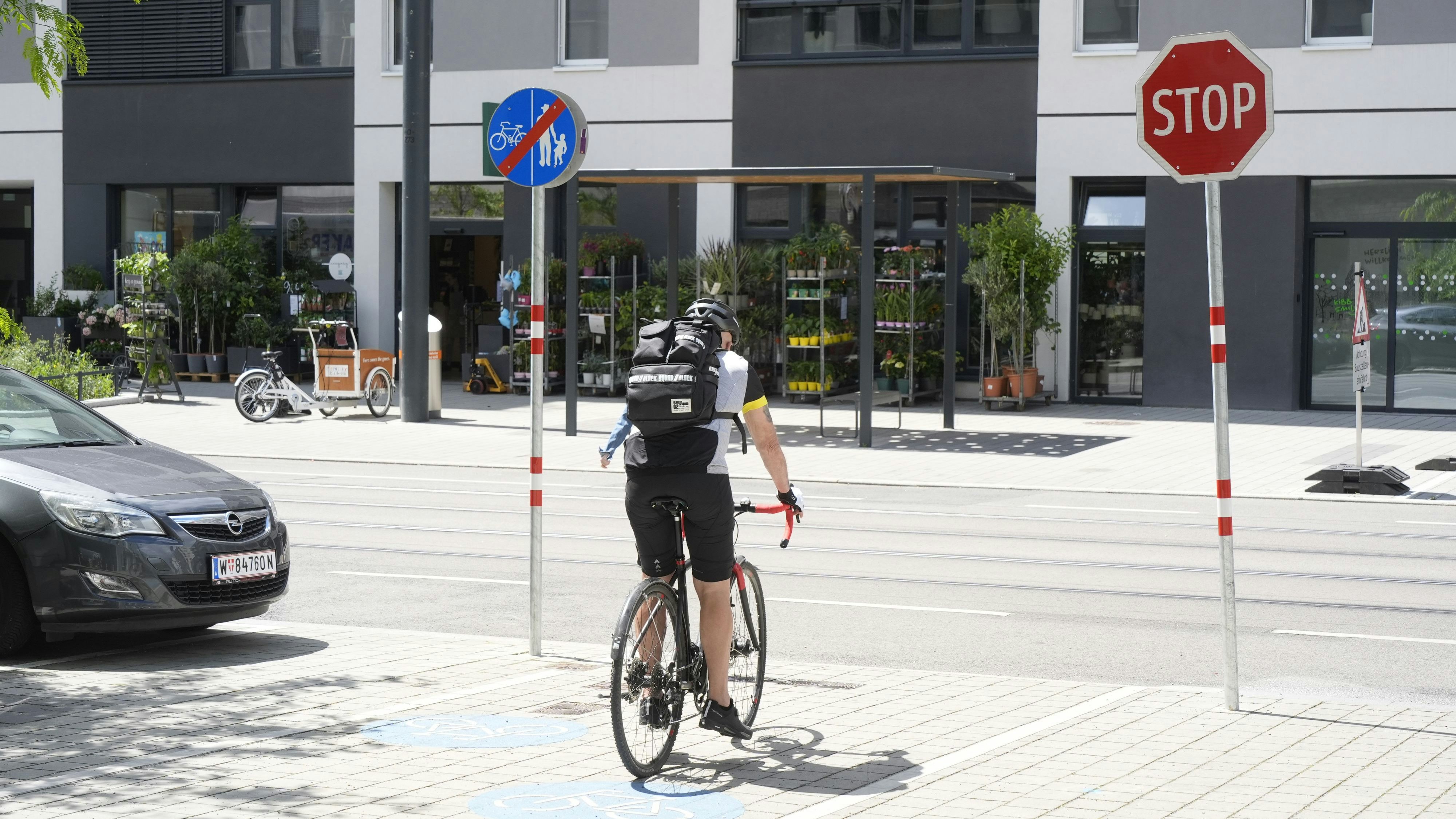 Ärger um Stopp-Schild für Radfahrer im Nordbahnviertel