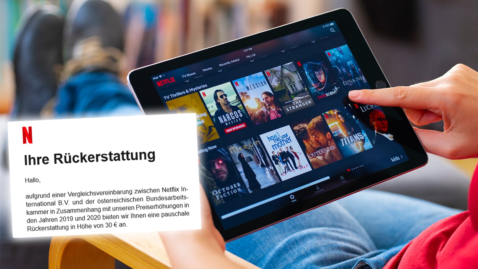 Netflix-Kunden in Österreich erhalten Geld zurück