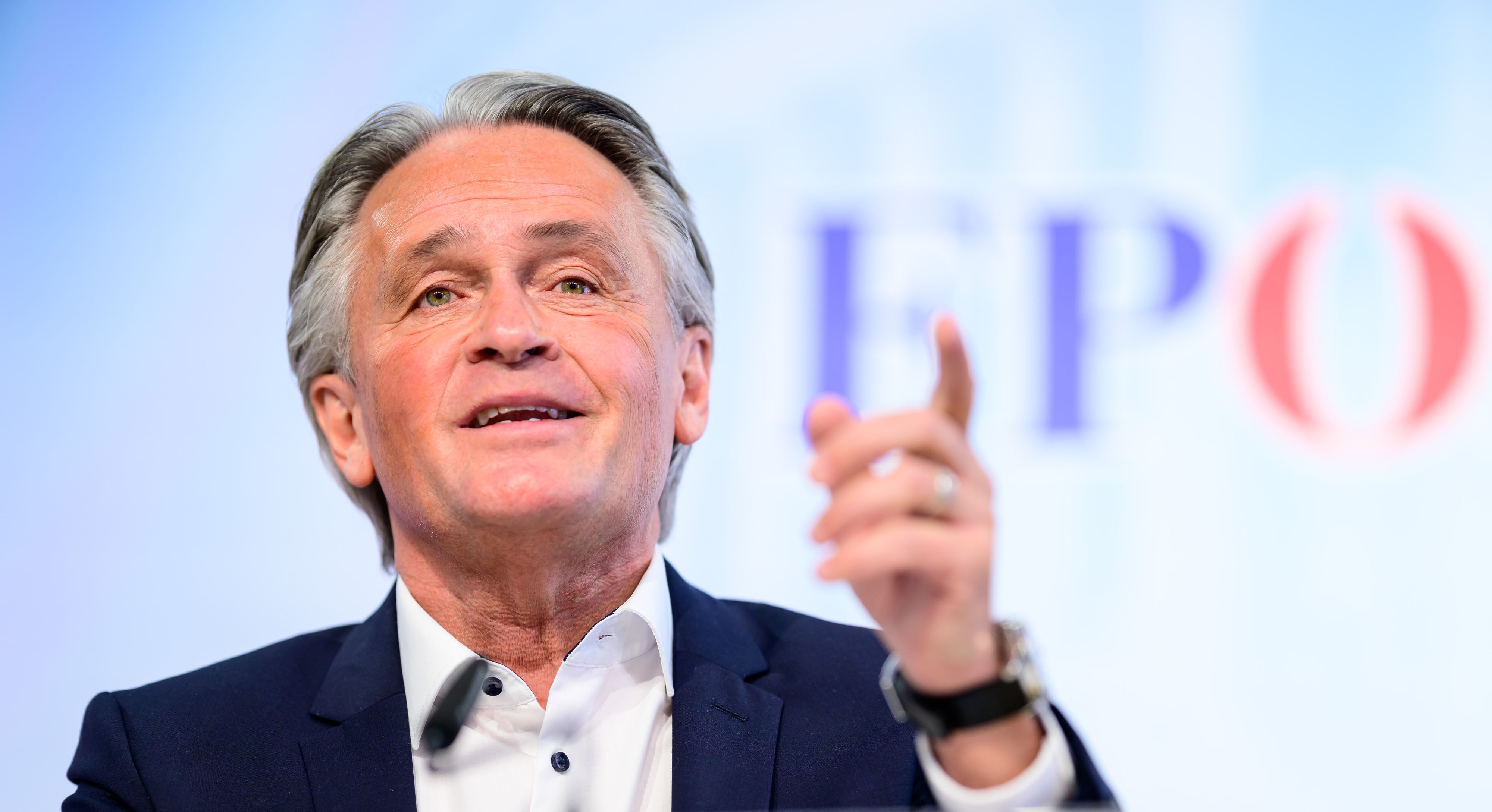 ORF-Stiftungsrat Peter Westenthaler während einer FPÖ-Pressekonferenz am 26. März 2024.