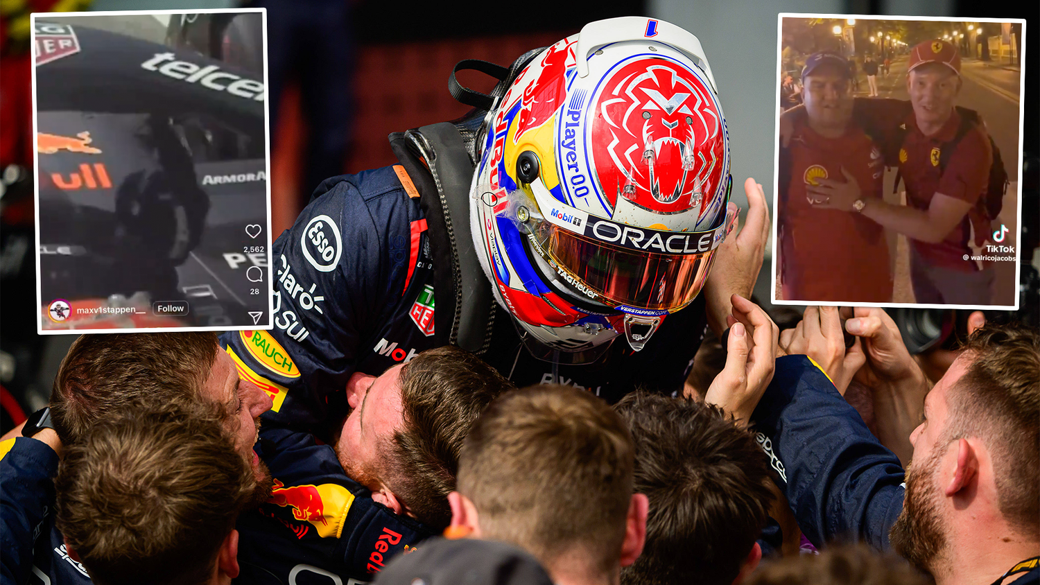 Max Verstappen zeigte im Qualifying von Imola zwei Fans den Mittelfinger.