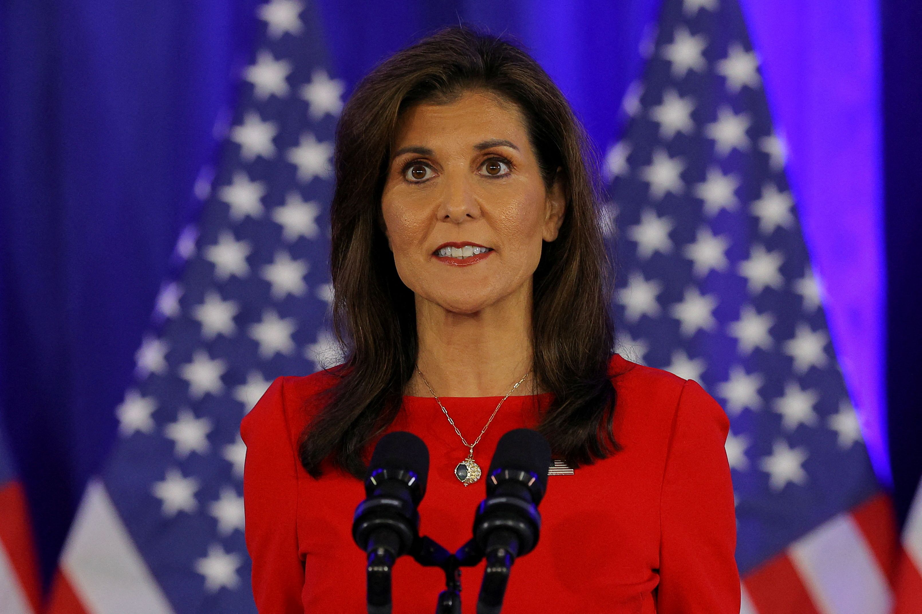 Die ehemalige republikanische Präsidentschaftsbewerberin Nikki Haley ist bei gemäßigten republikanischen Wählern beliebt.