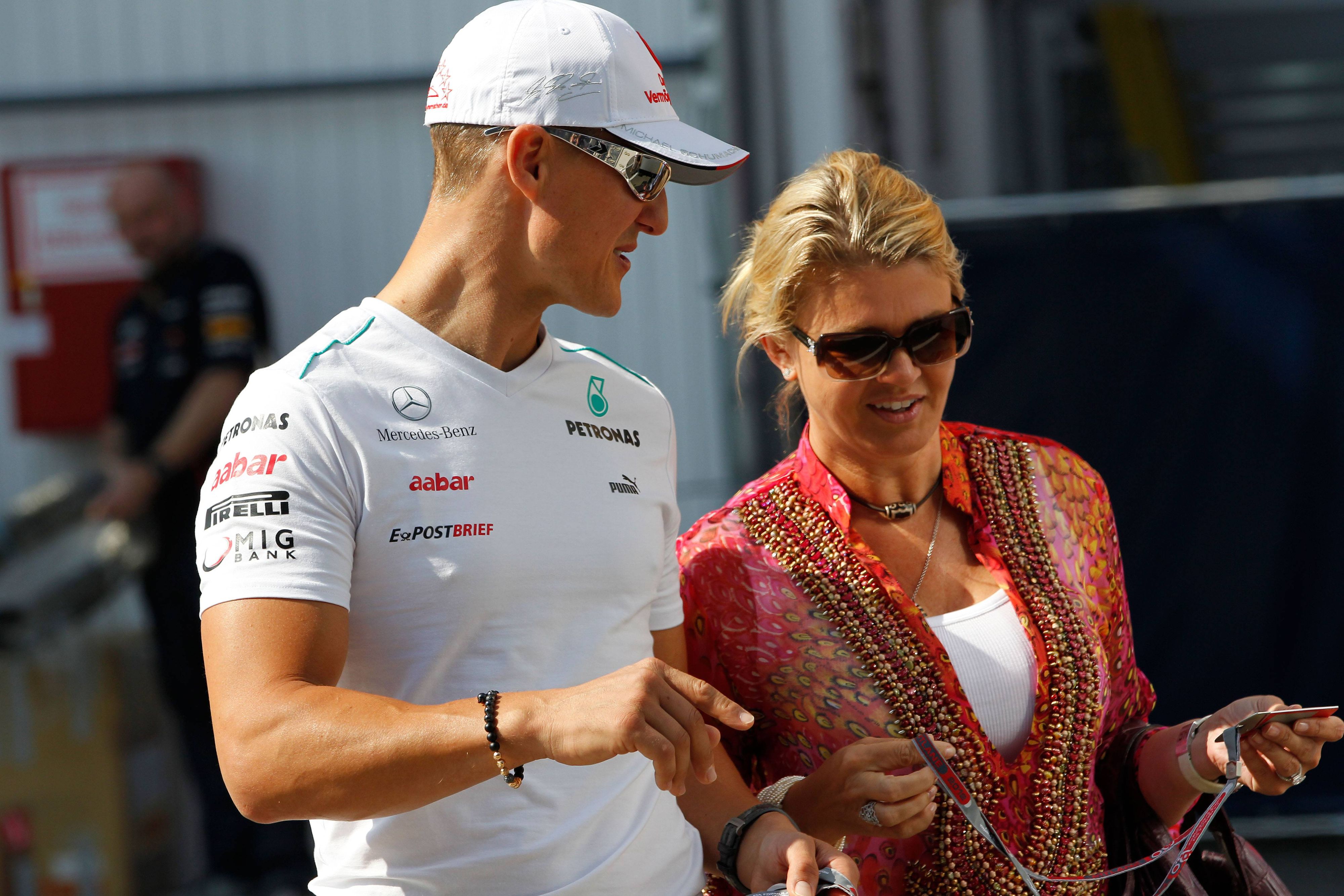 Michael Schumacher mit seiner Frau Corinna im Jahr 2012