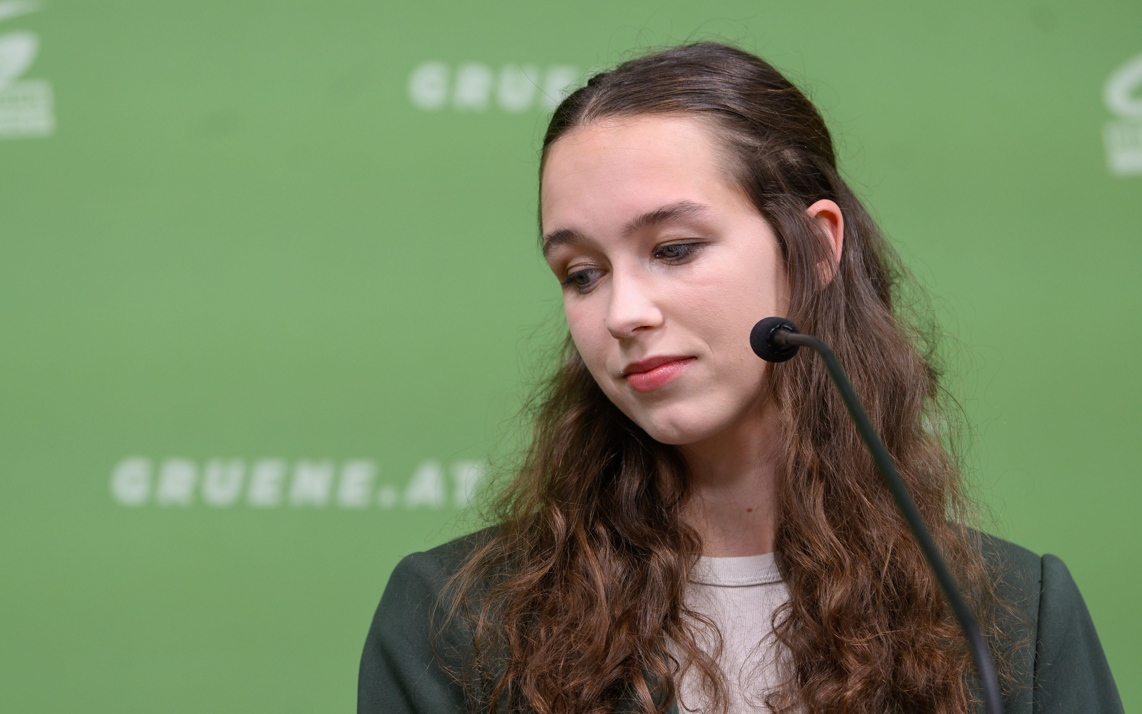 Lena Schilling, die Spitzenkandidatin der Grünen für die EU-Wahl.