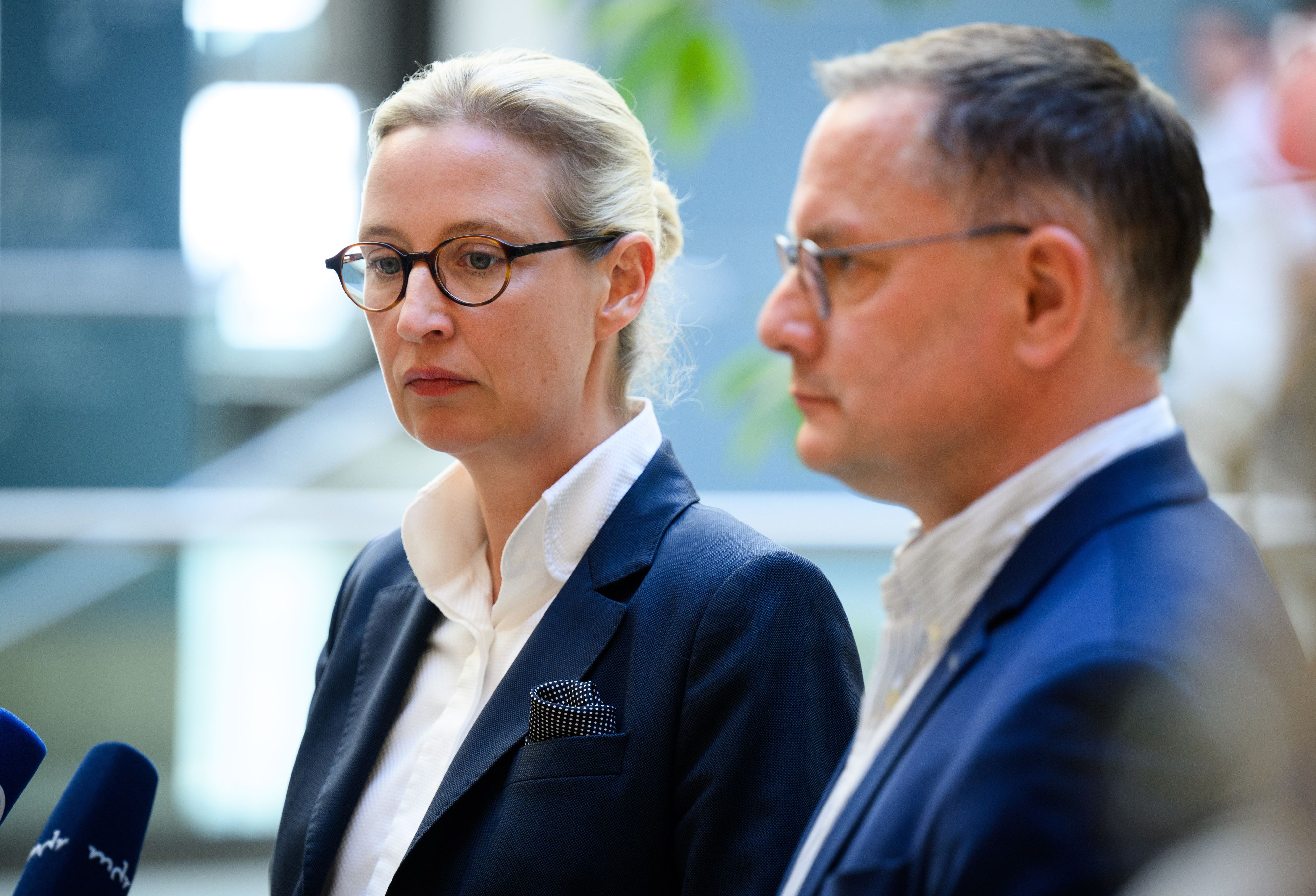 Die AfD um Alice Weidel und Tino Chrupalla steht in Europa nun ohne Fraktion da.