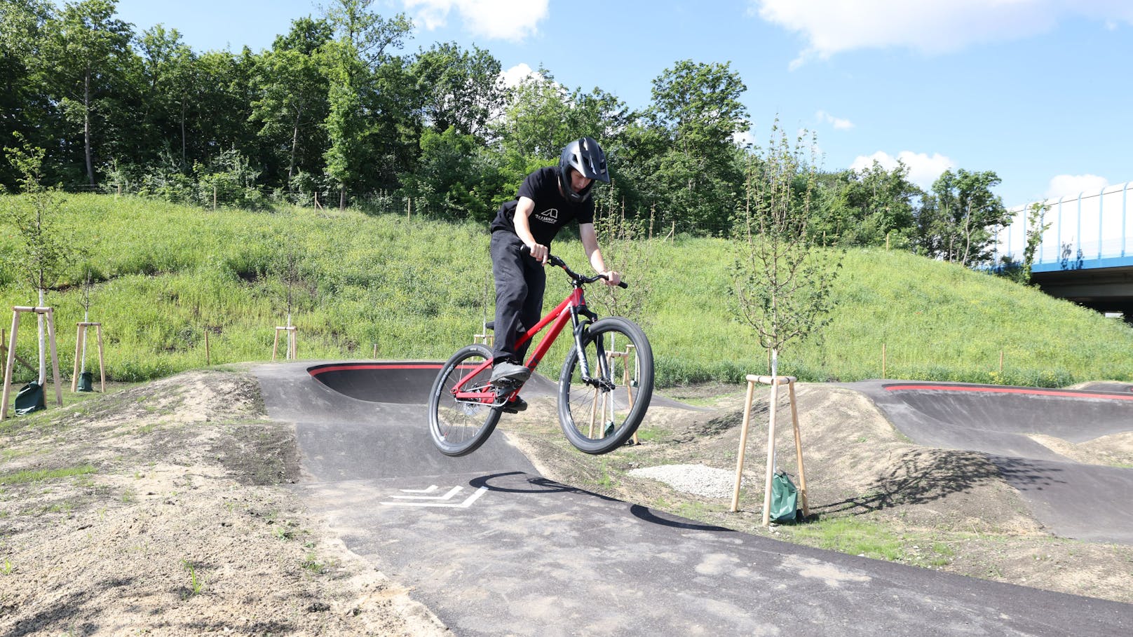 Im neuen Park gibt es auch eine Mountainbikestrecke.