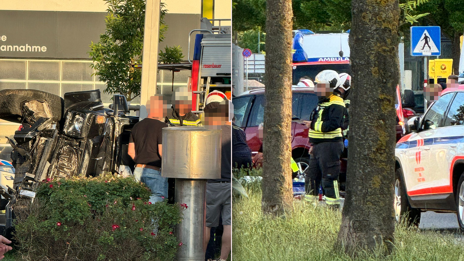 In der Donaustadt ereignete sich am Donnerstagabend ein schwerer Verkehrsunfall. Auch ein Rettungshelikopter war im Einsatz.