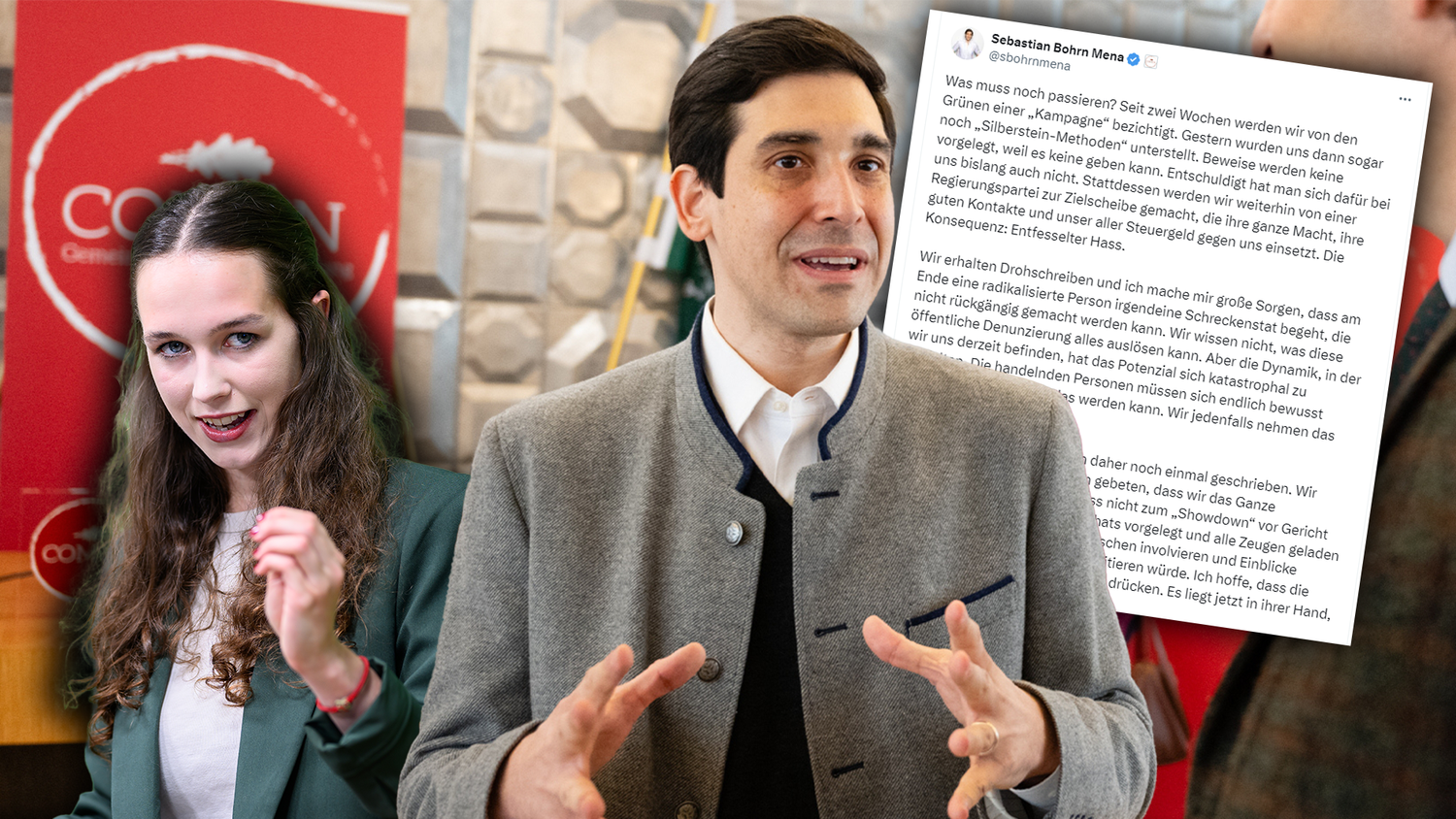 Sebastian Bohrn Mena äußerte sich erneut zu der Grünen Pressekonferenz. Er ist besorgt um die Sicherheit seiner Familie.