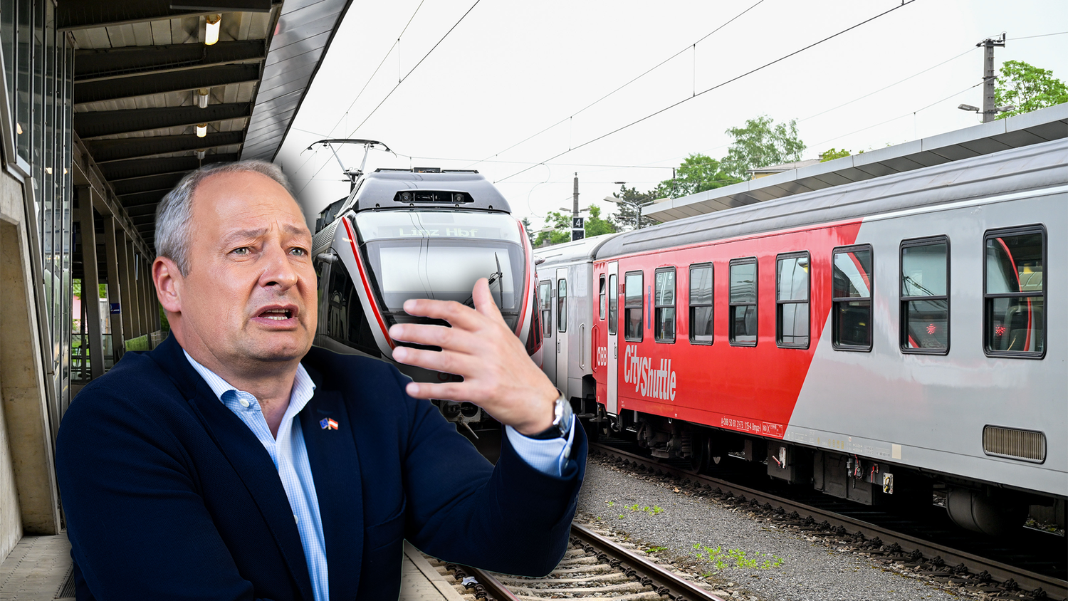 Andreas Scheider, EU-Spitzenkandidat für die SPÖ legte am Donnerstag einen 5-Punkte-Plan vor, dass den Bahnverkehr in Europa verbessern sollte.