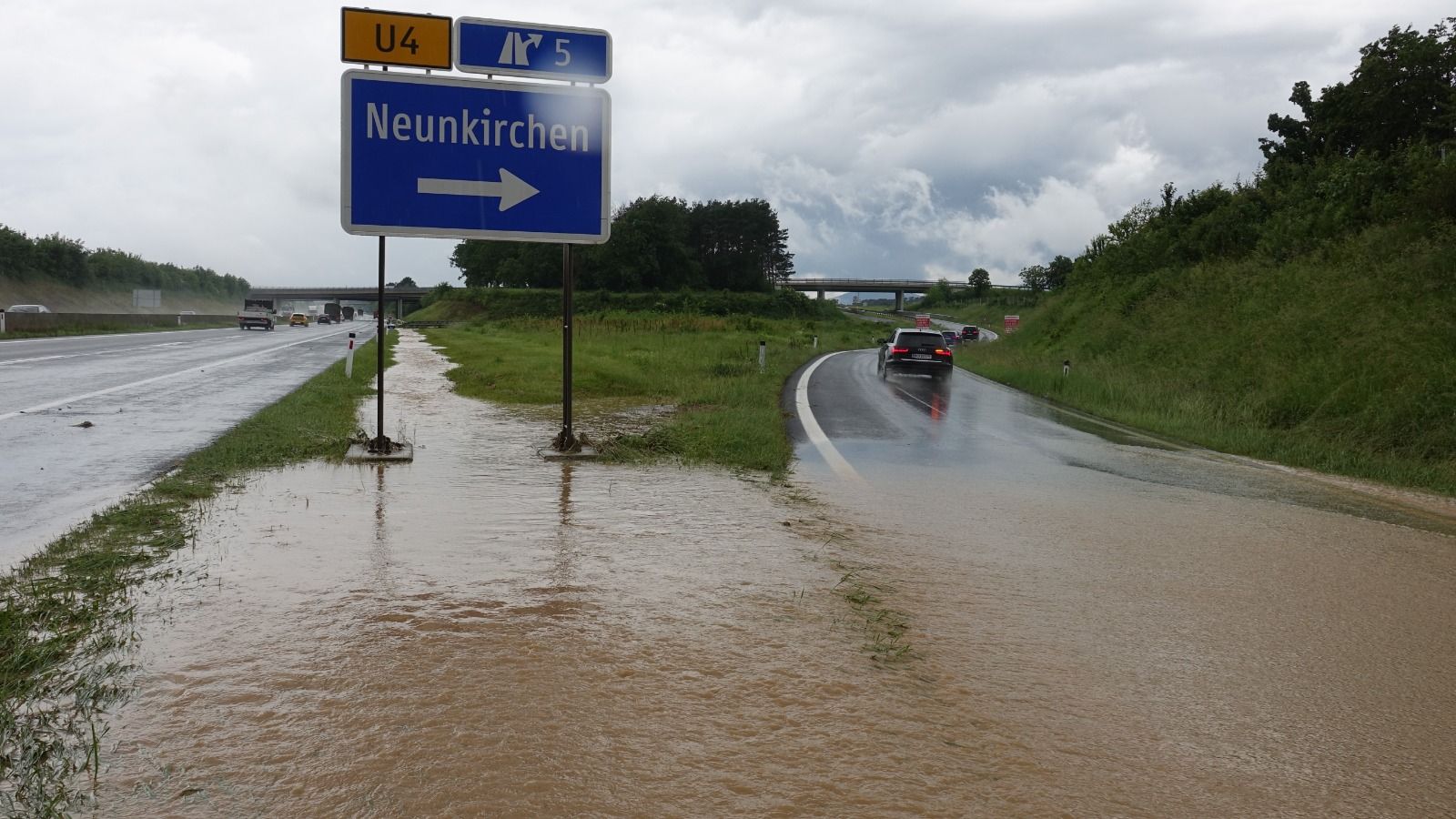 Schweres Unwetter über dem Raum Neunkirchen