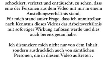 In einer Instagram-Story nimmt eine Influencerin, für die eine Person im Sylt-Video gearbeitet hat, Stellung.