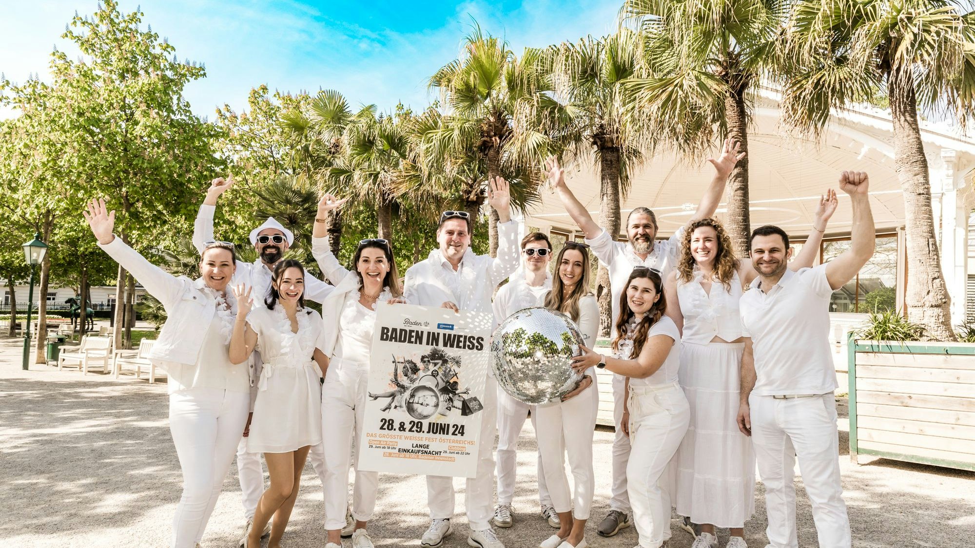 Das gesamte Organisationsteam von BADEN IN WEISS