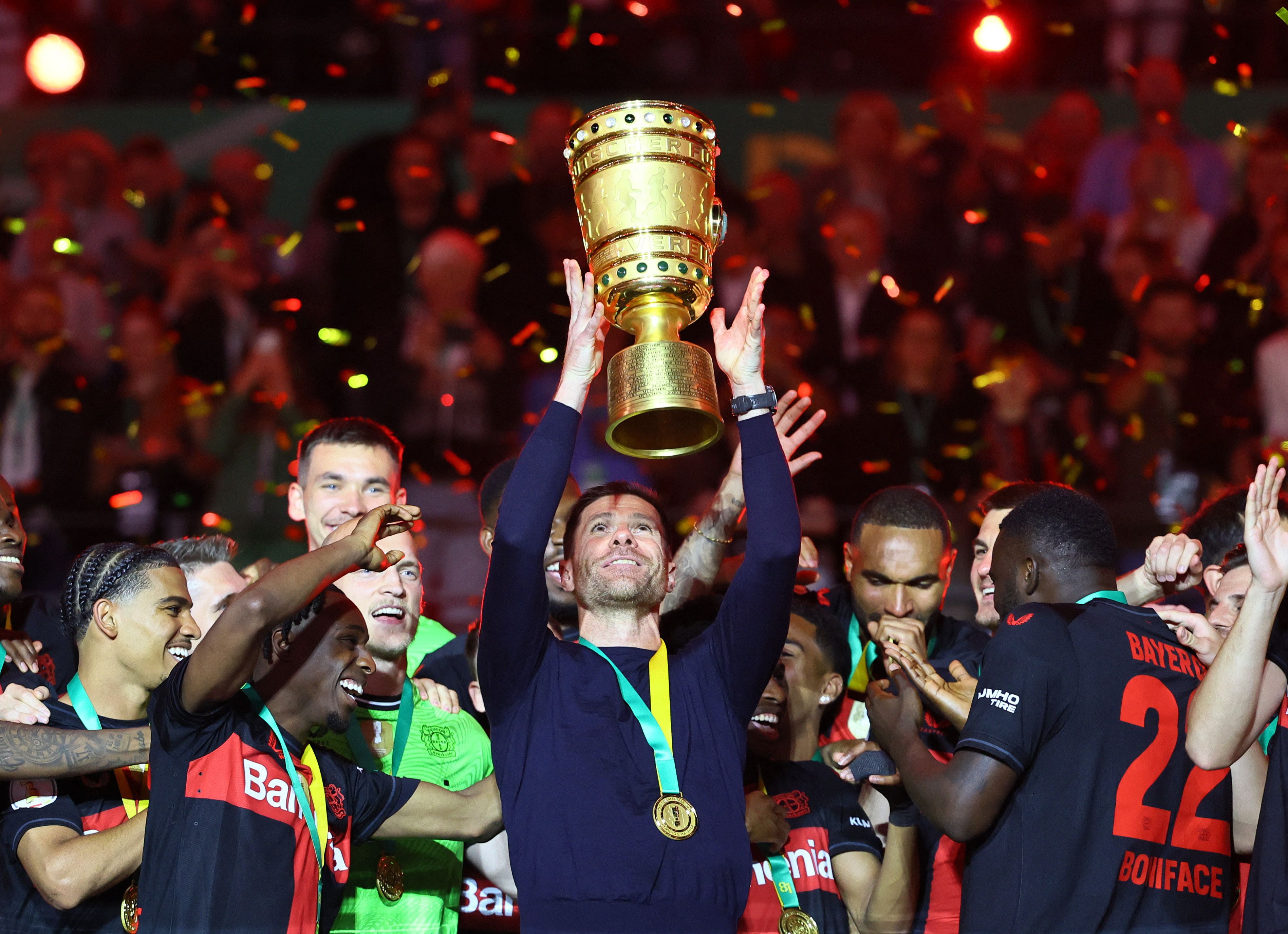 Bayer Leverkusen hat auch den DFB-Pokal gewonnen. 