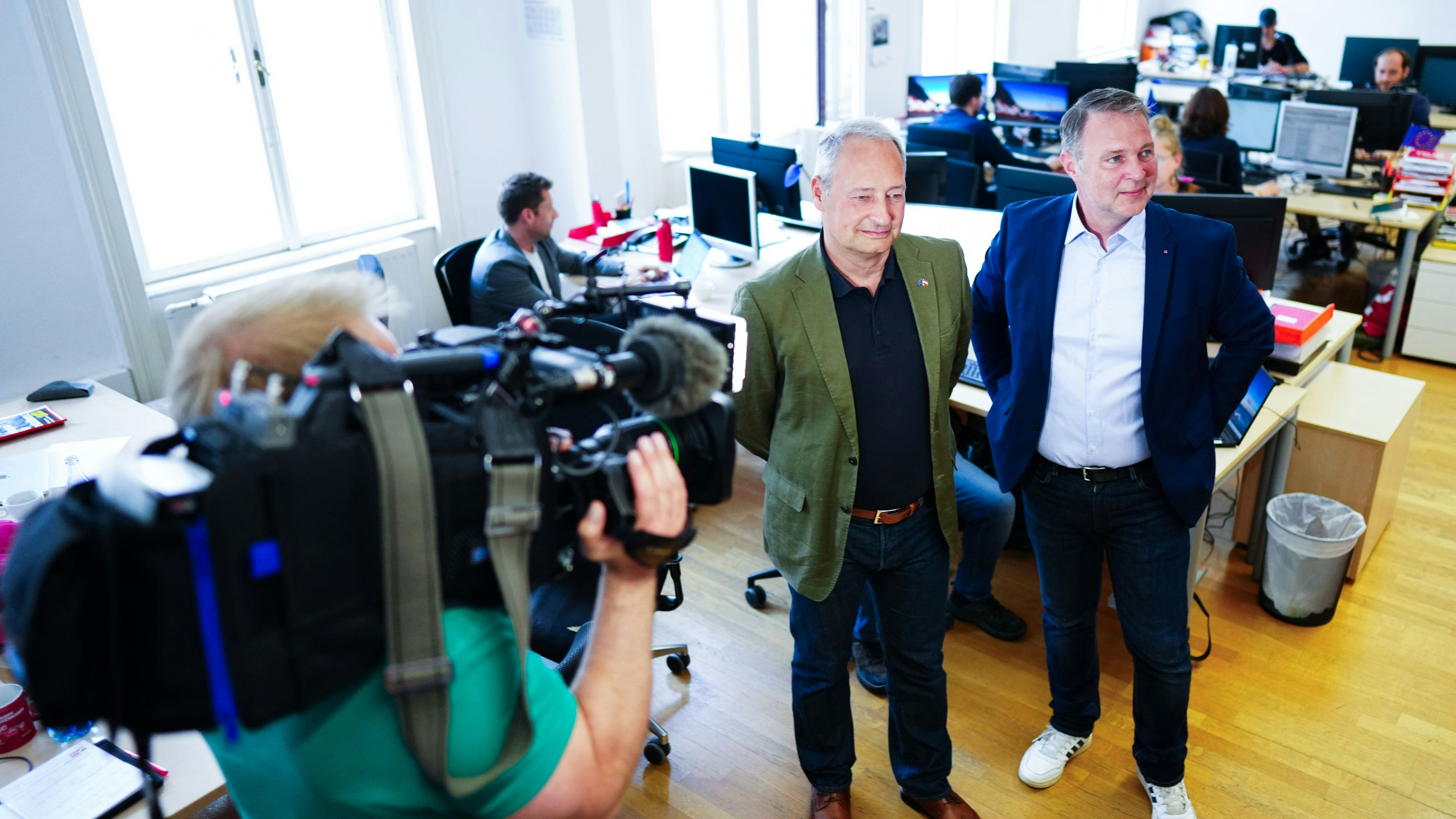 Gleichung mit einem Unbekannten: SPÖ-Spitzenkandidat Andreas Schieder mit Parteichef Andreas Babler