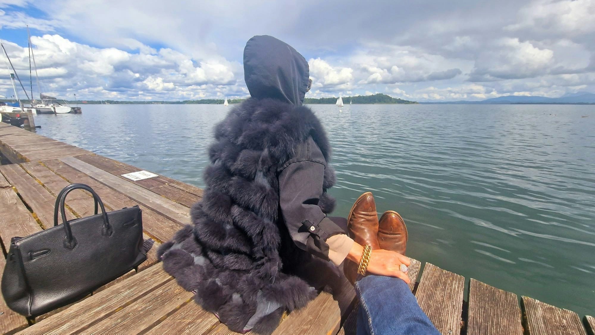 Lugner und Prost gönnen sich ein wenig Zweisamkeit.