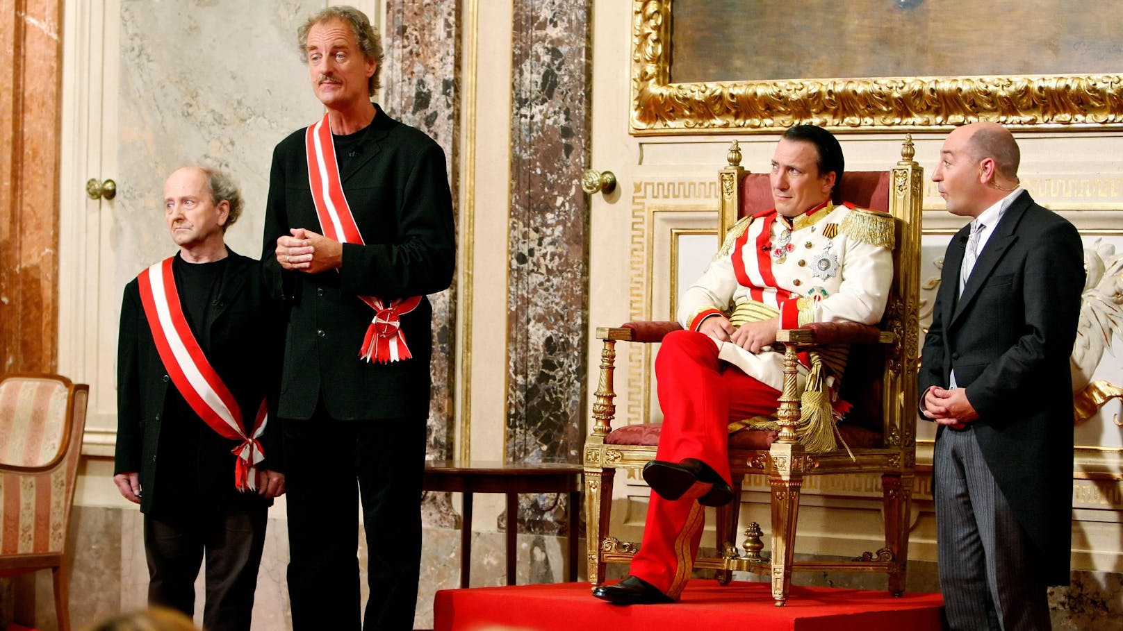 Muckenstruntz &amp; Bamschabl bei Robert Palfrader "Wir sind Kaiser" - Österreich ist wieder Monarchie!" (2008)