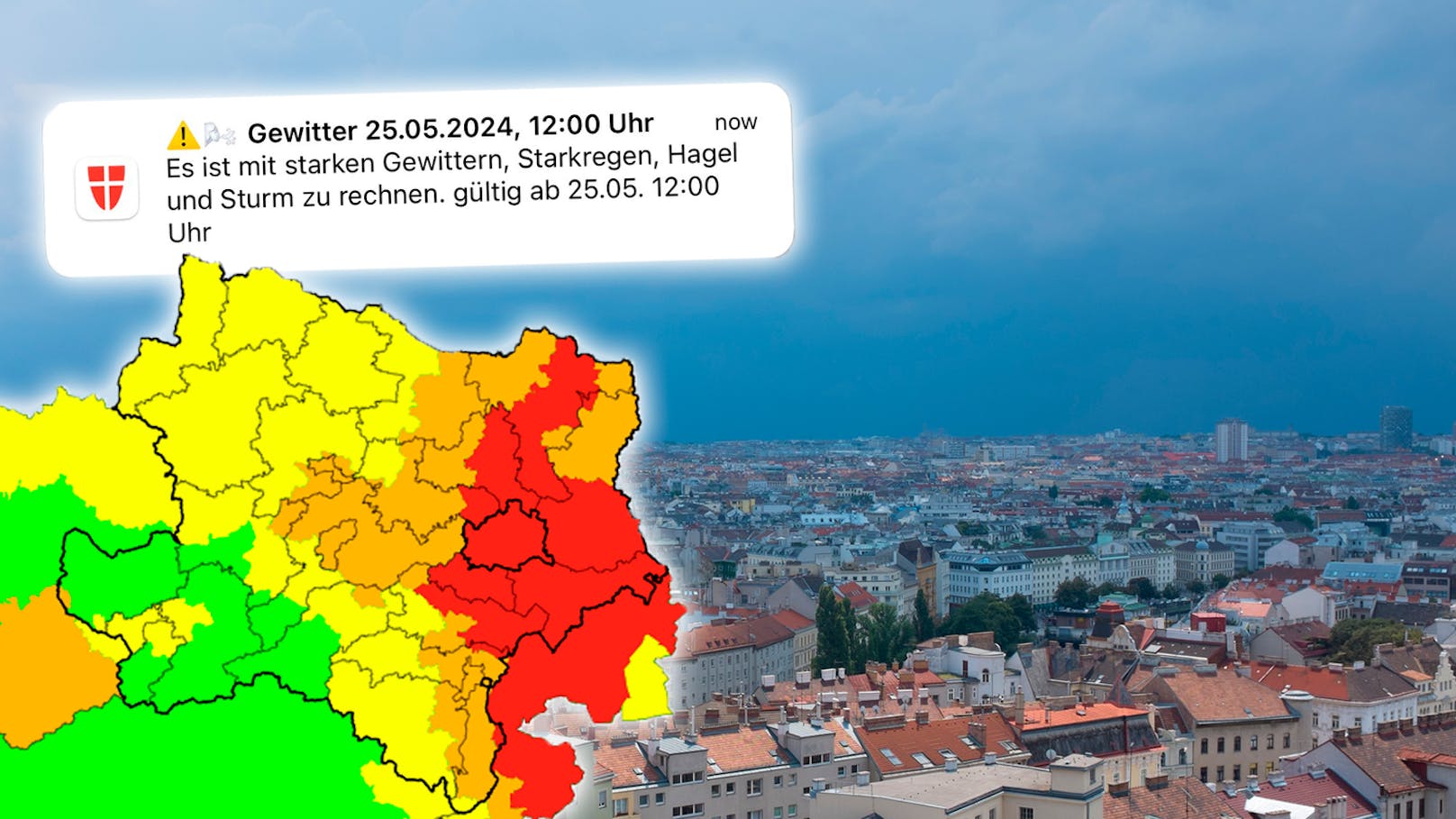 Warnstufe Rot – nächste Unwetter ziehen Richtung Wien