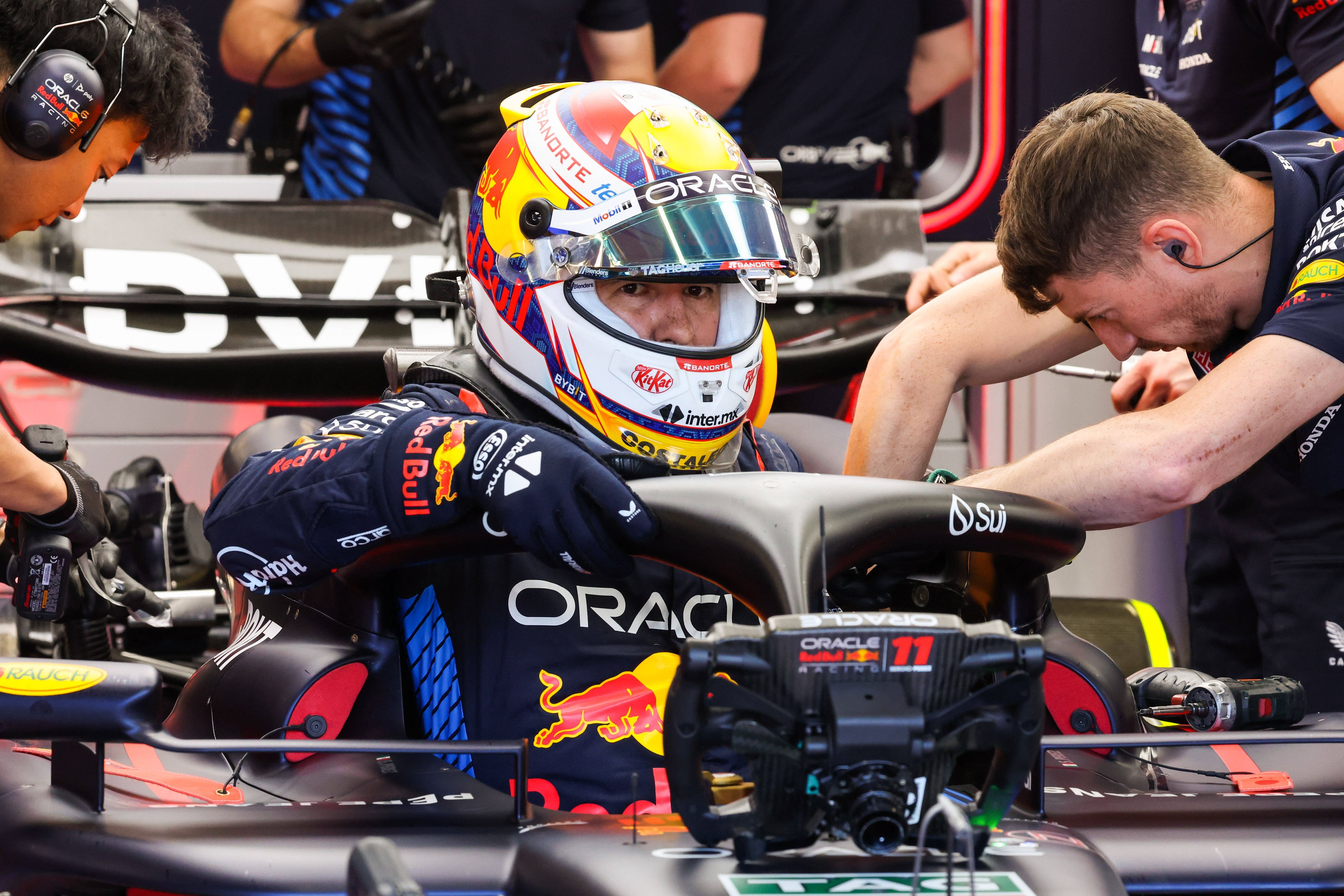 Red-Bull-Ass Sergio Perez musste das Qualifying früh beenden. 