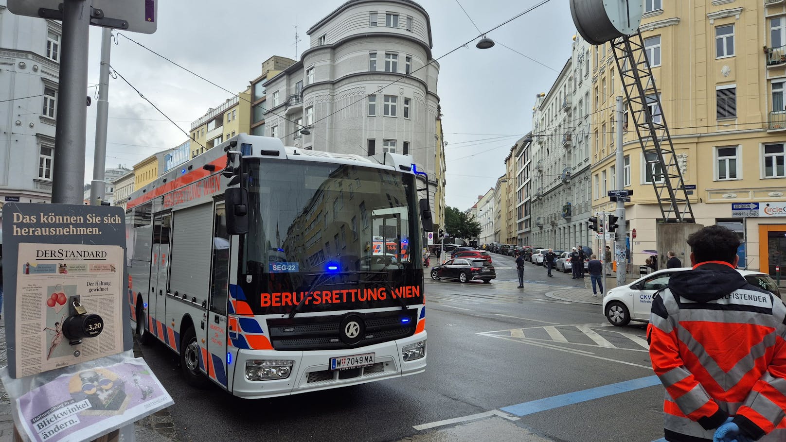 Großeinsatz für die Polizei und die Berufsrettung in der Wiener Landstraße.